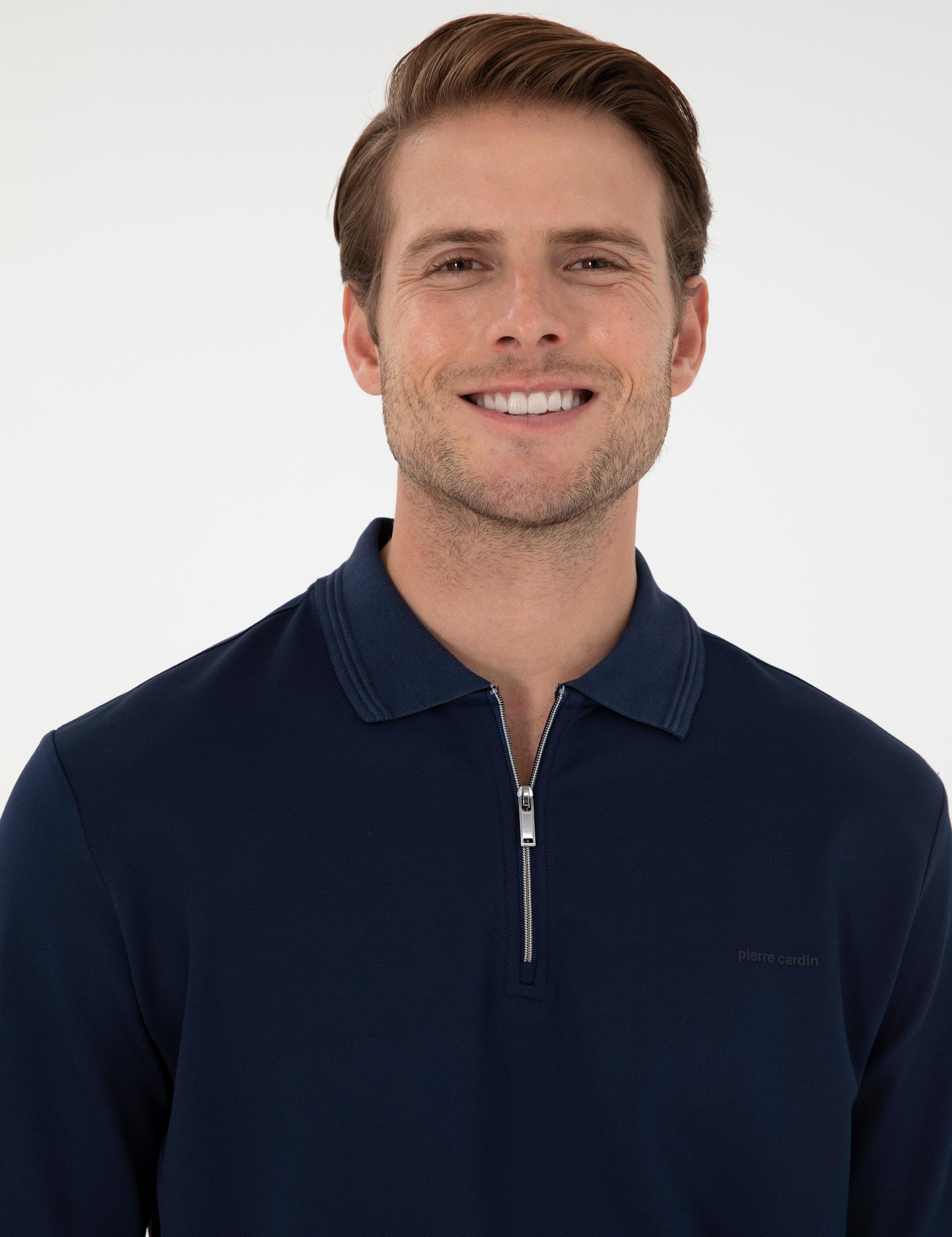 Lacivert Regular Fit Sweatshirt