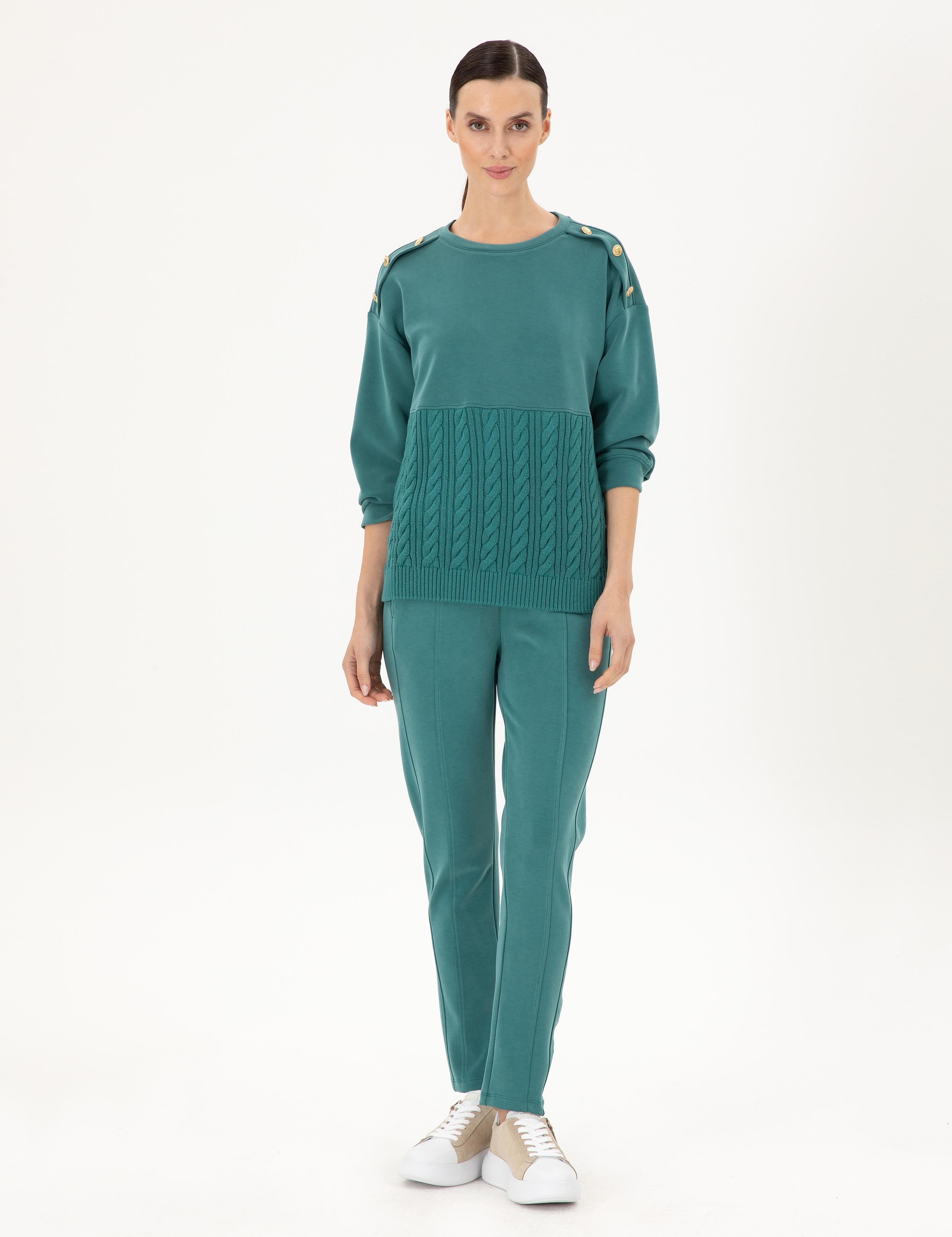 Koyu Yeşil Regular Fit Eşofman Altı