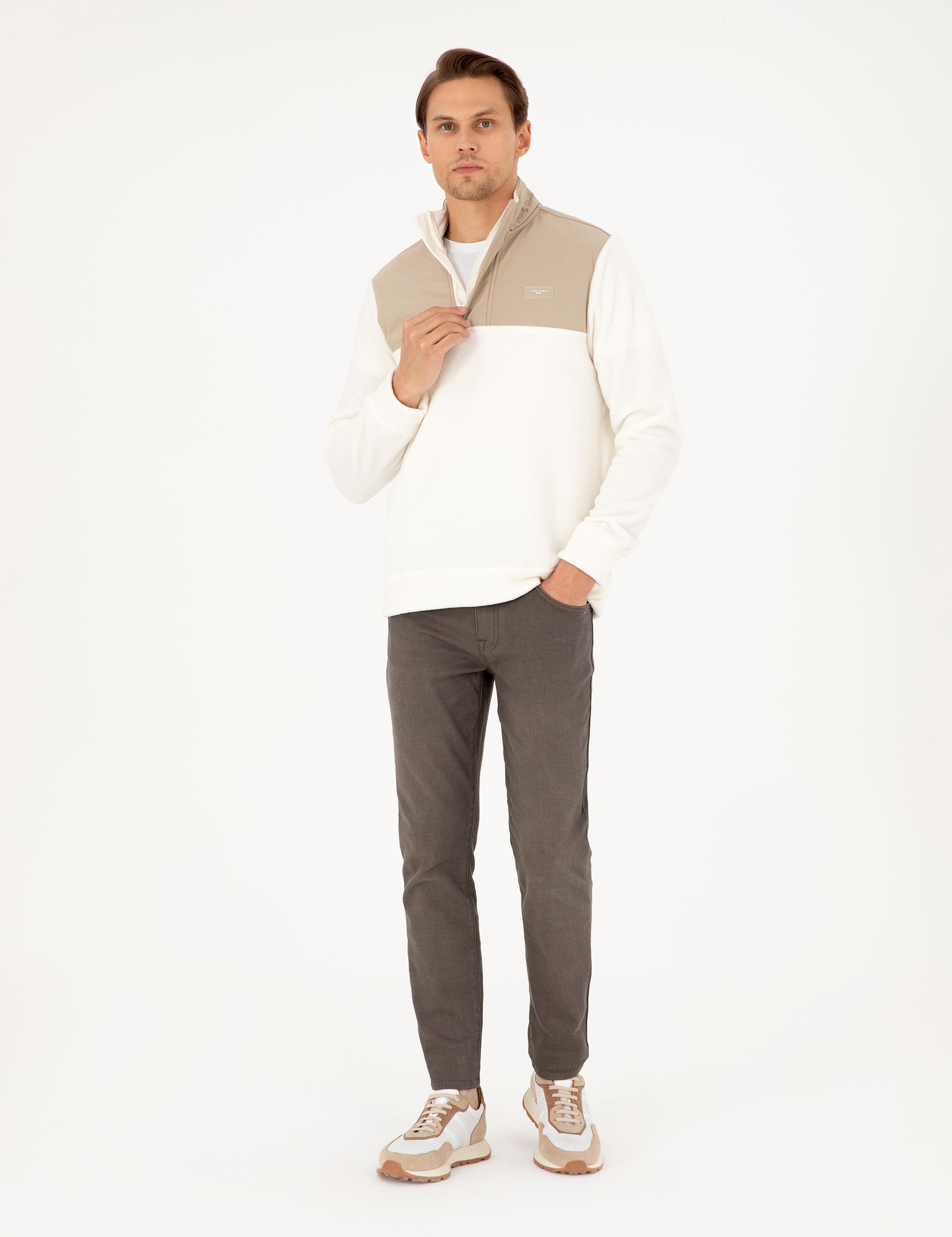 Ekru Regular Fit Sweatshirt
