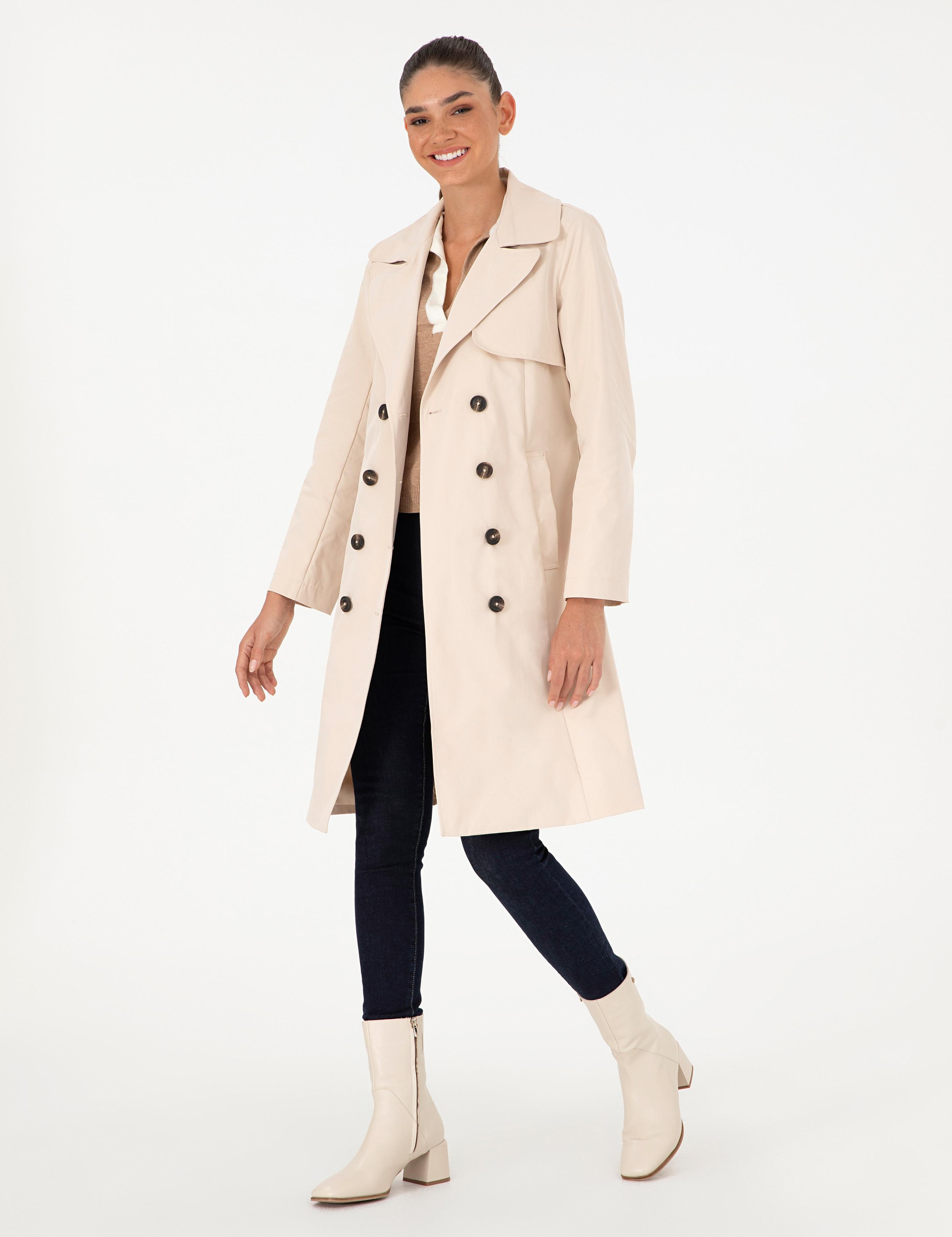 Taş Slim Fit Trençkot