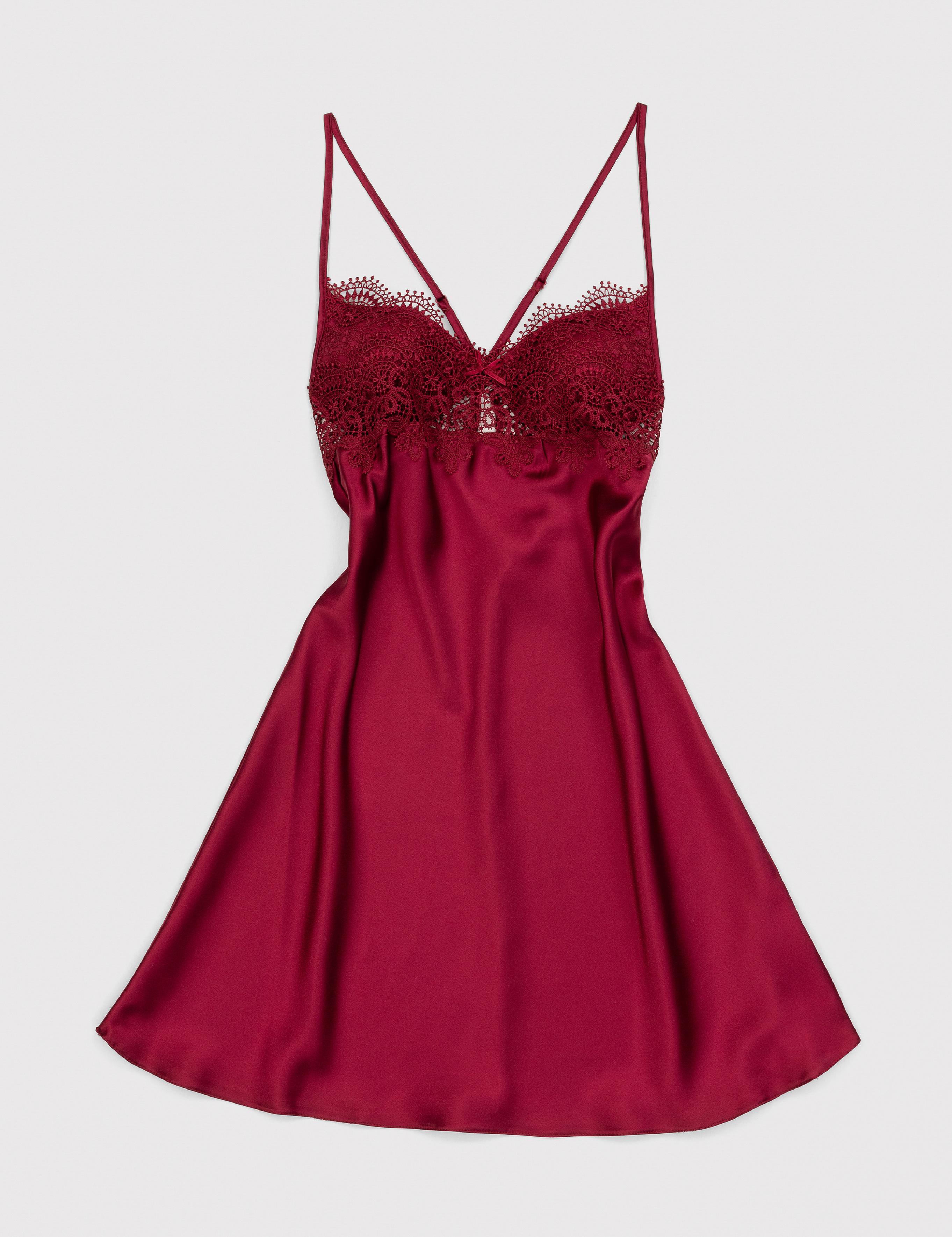 Bordo Saten 6'lı Çeyiz Seti