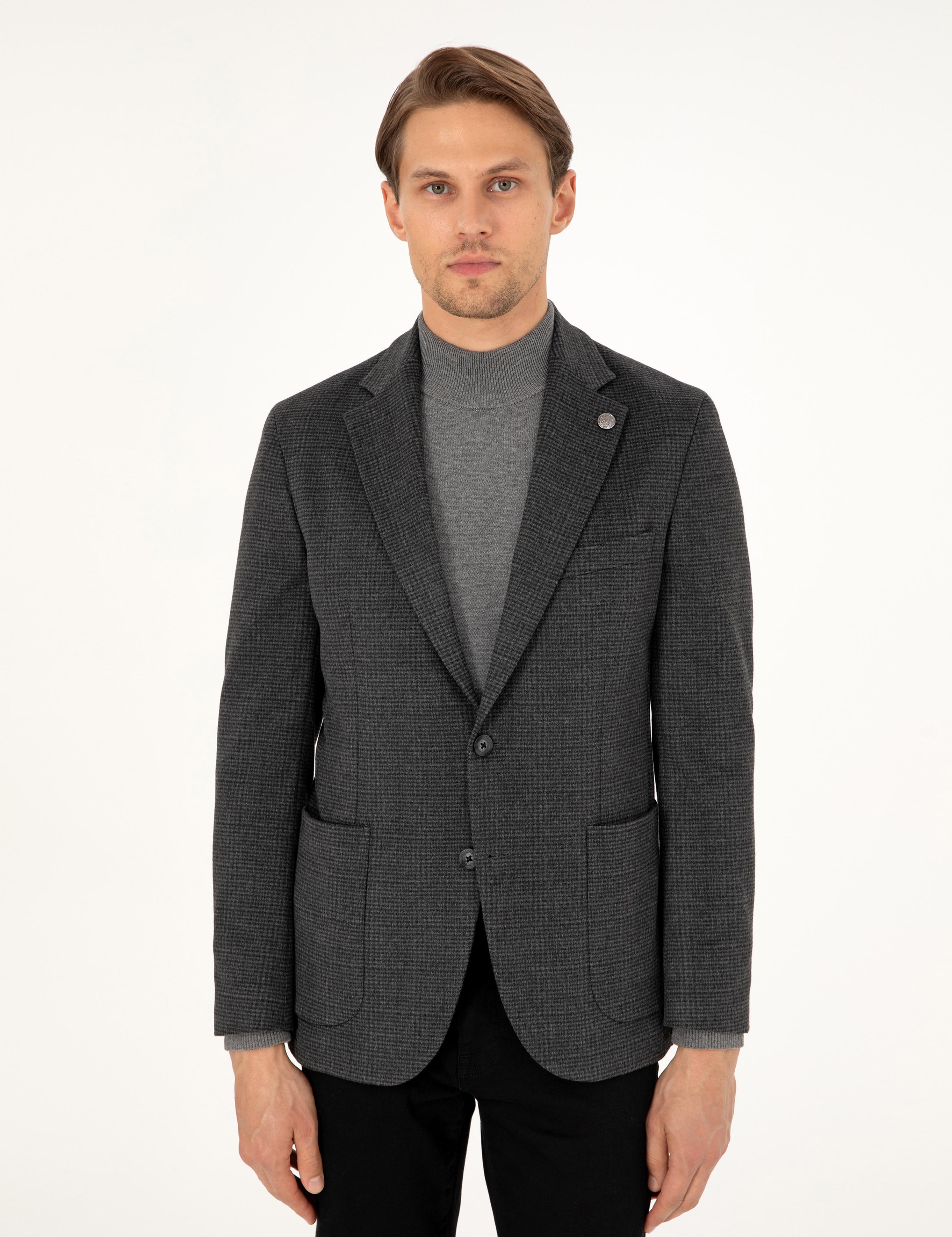 Antrasit Ex. Slim Fit Ceket