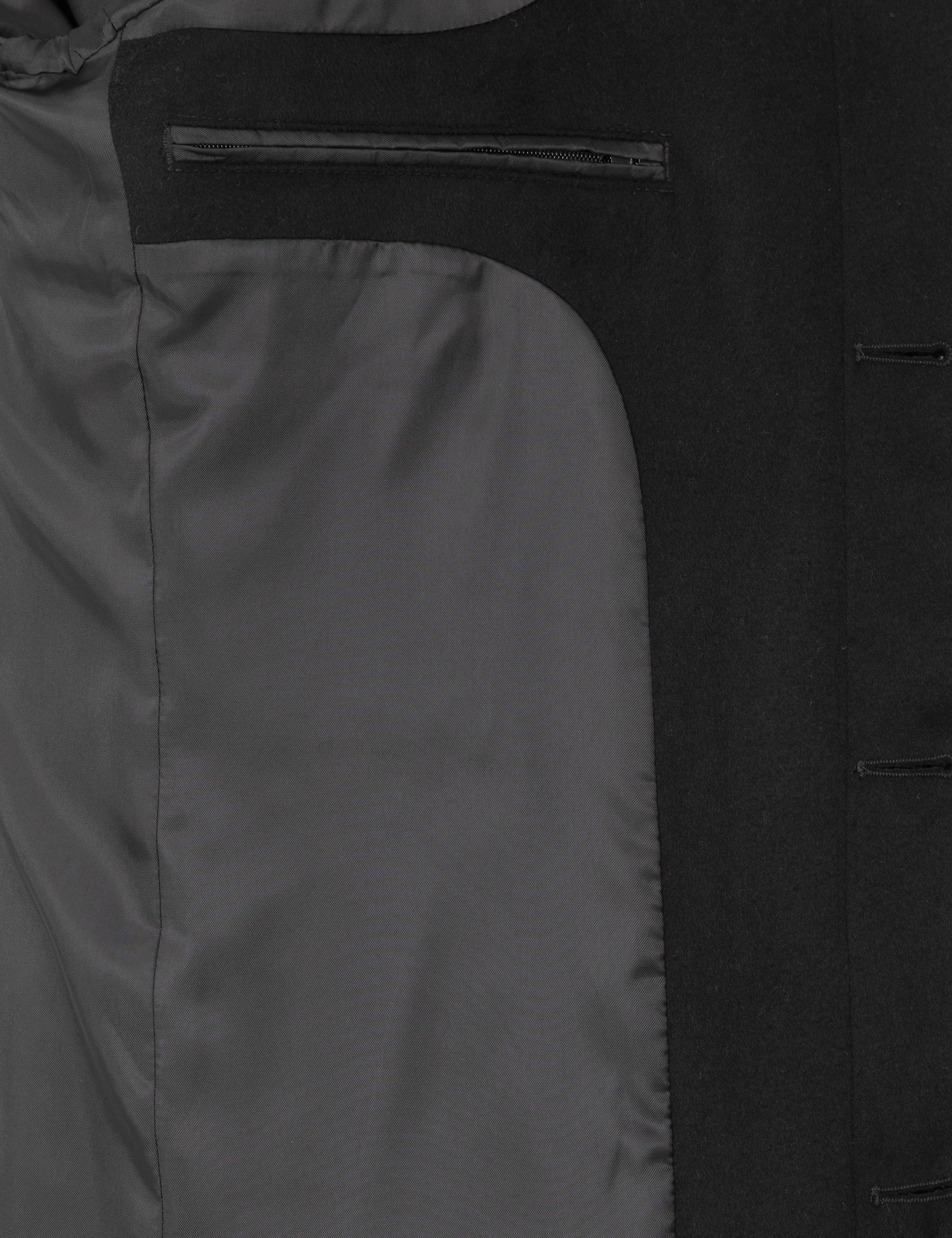Siyah Slim Fit Palto