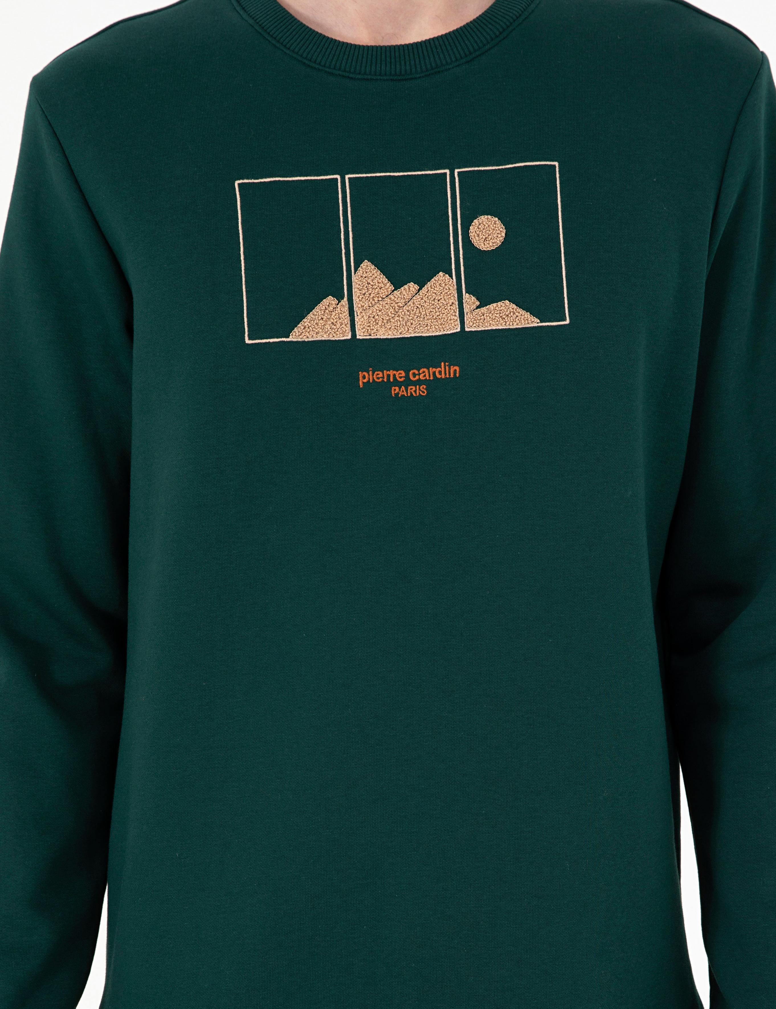 Yeşil Regular Fit Sweatshirt