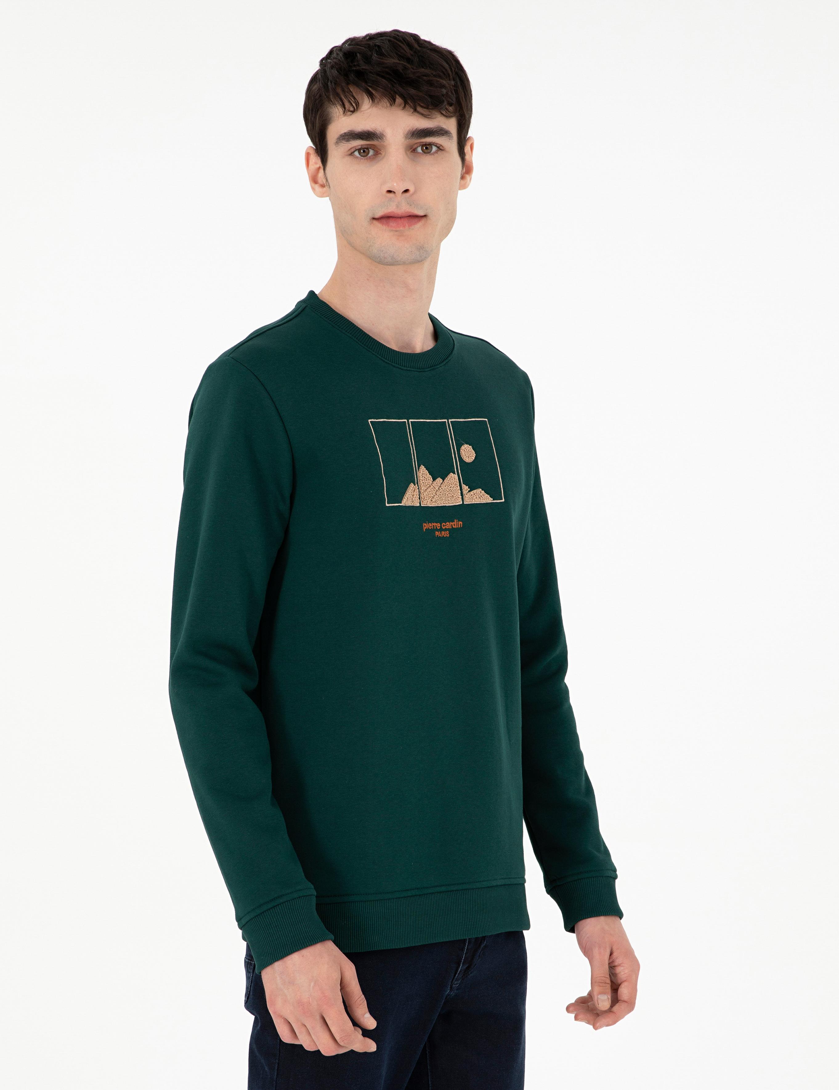 Yeşil Regular Fit Sweatshirt