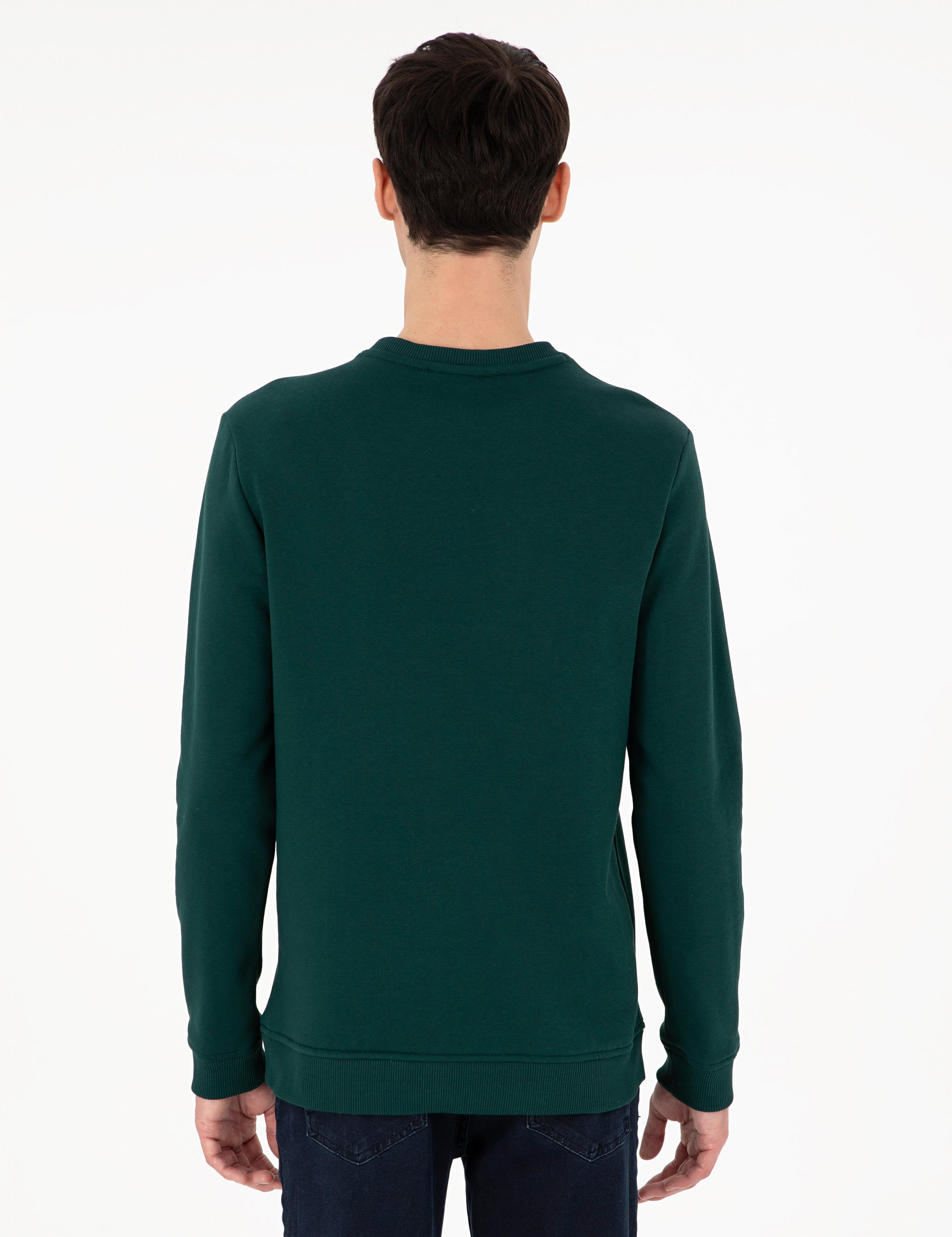 Yeşil Regular Fit Sweatshirt
