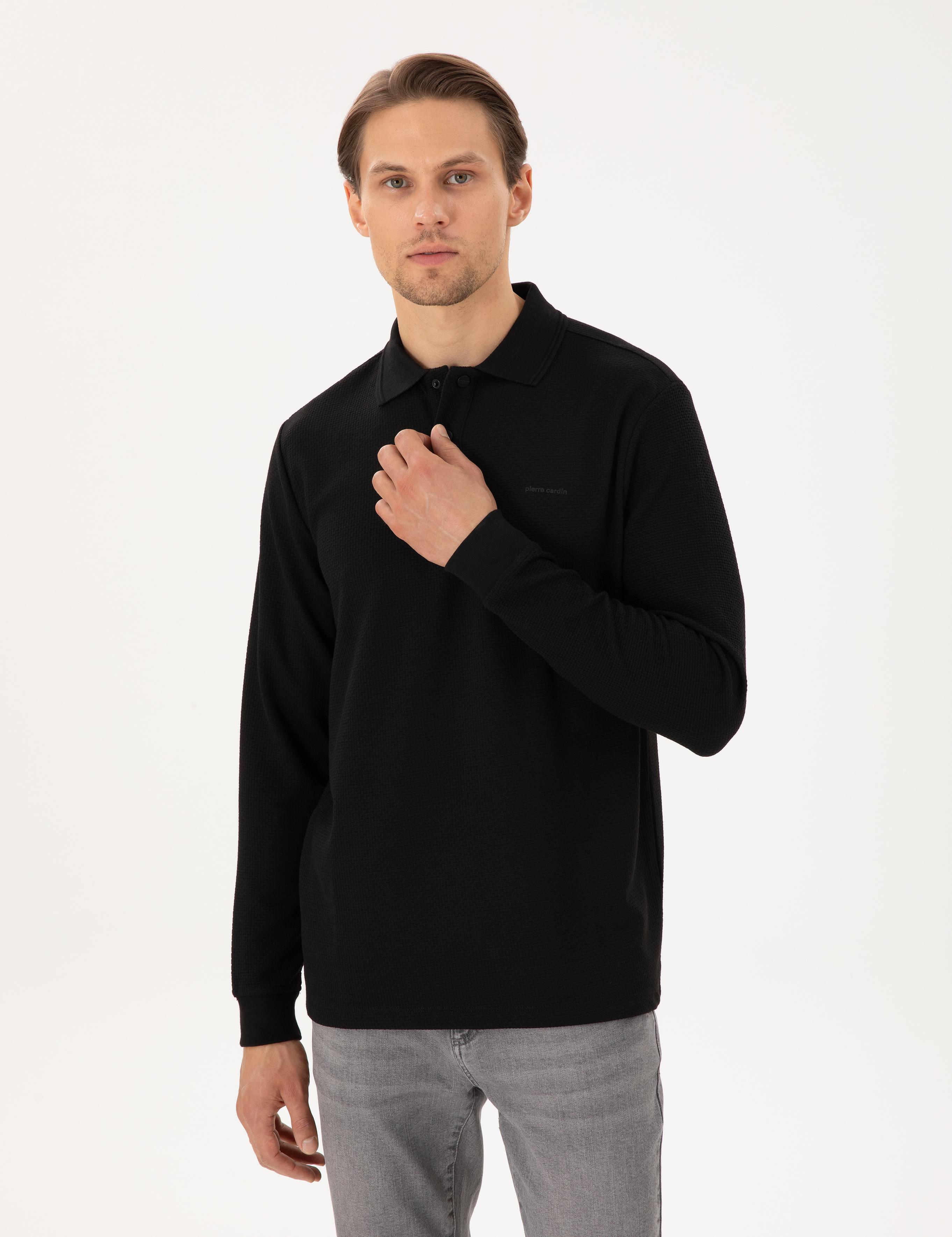 Siyah Regular Fit Sweatshirt