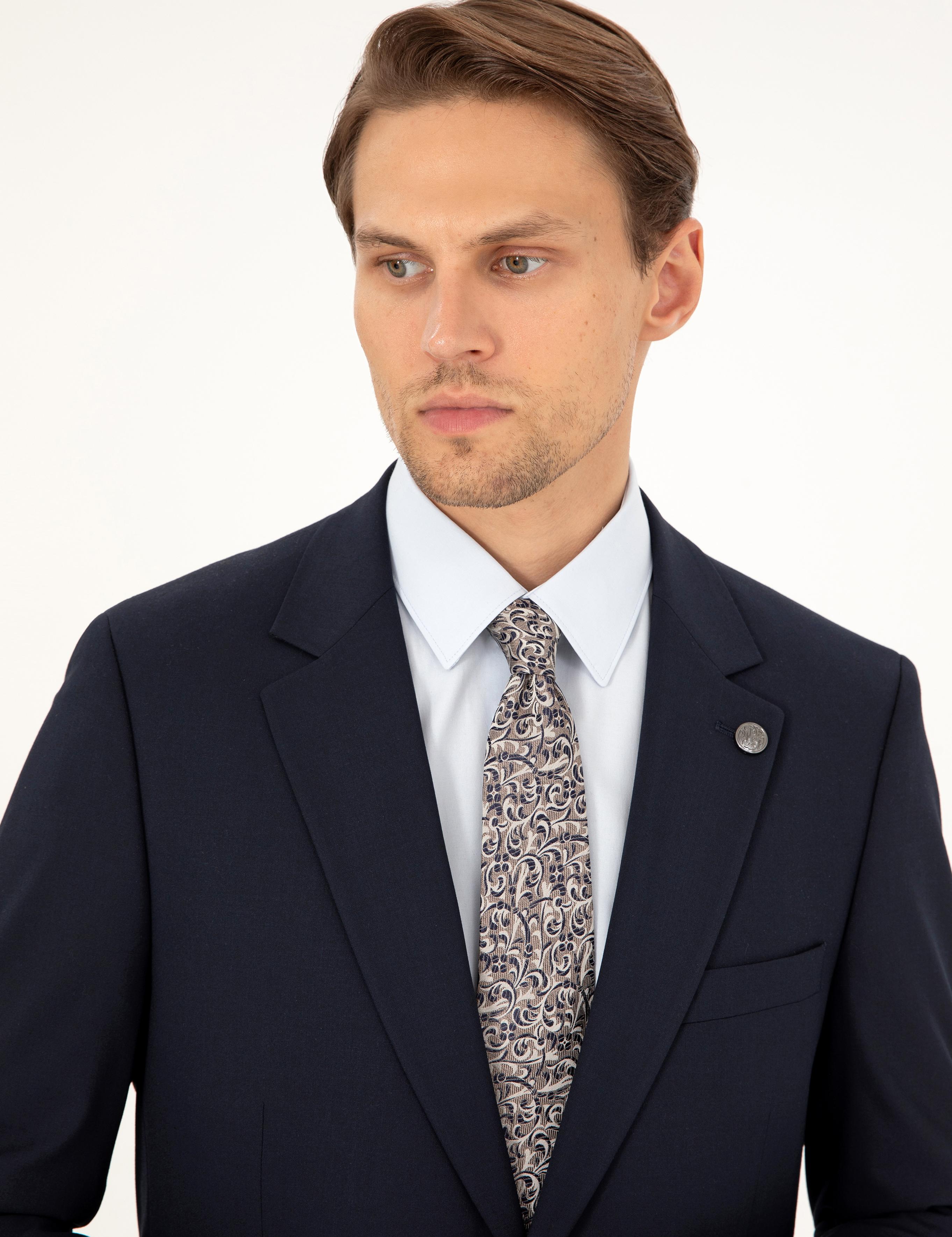 Lacivert Slim Fit Takım Elbise
