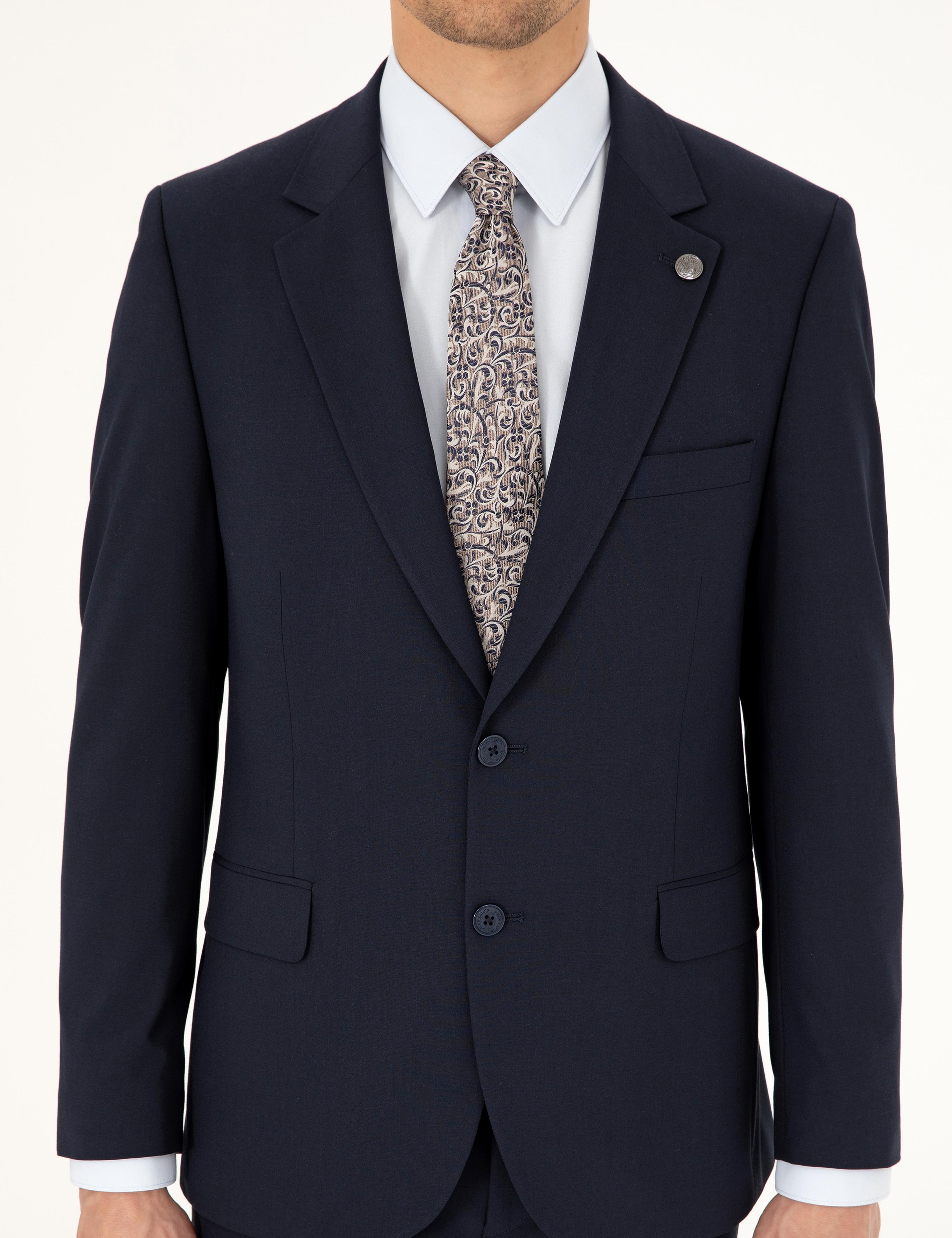 Lacivert Slim Fit Takım Elbise
