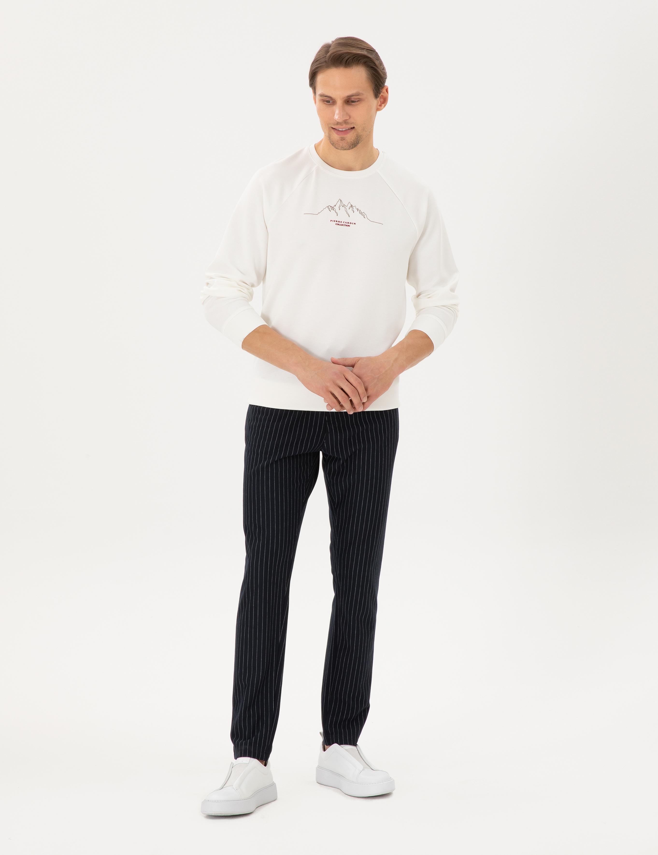 Ekru Regular Fit Sweatshirt
