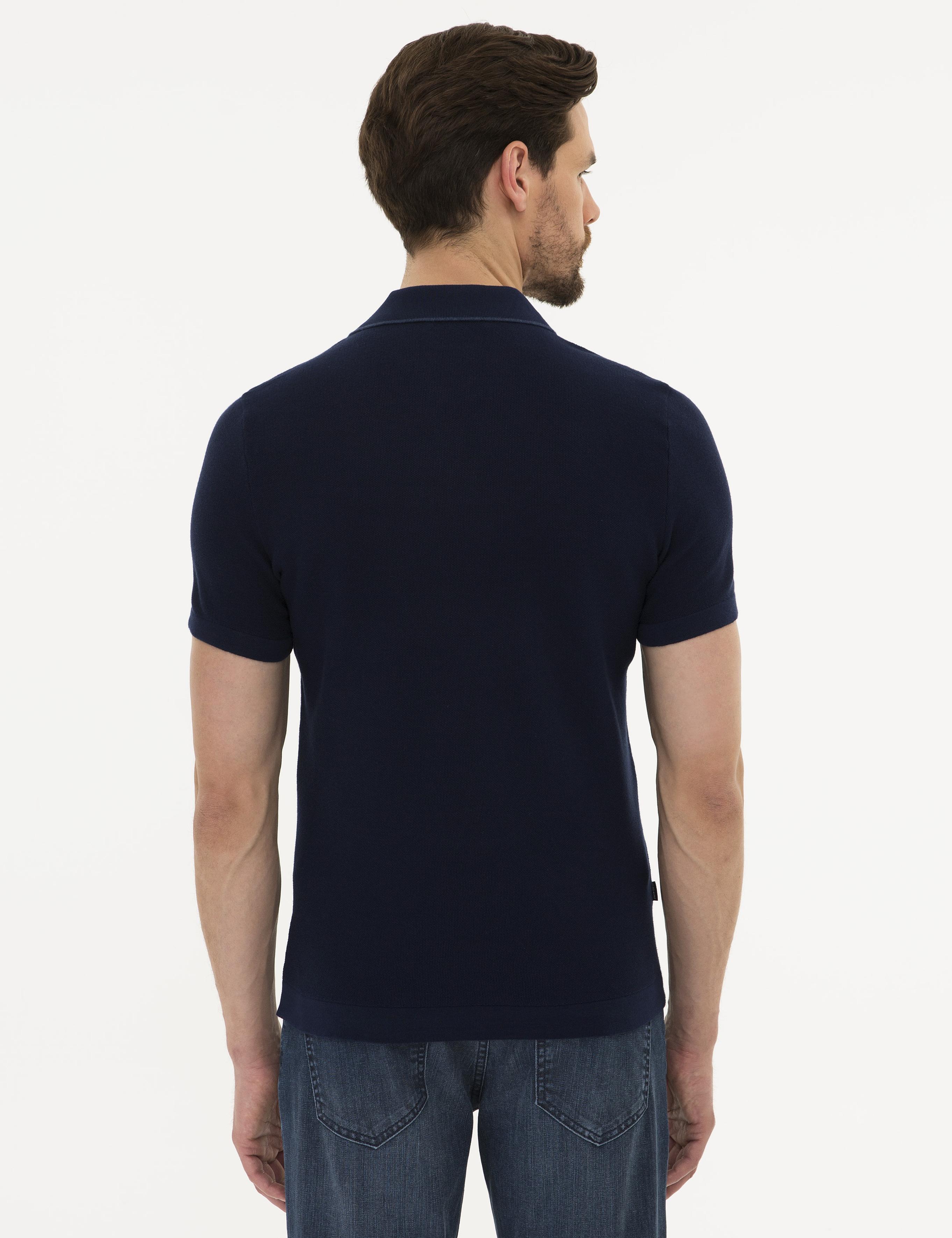 Lacivert Slim Fit Kazak