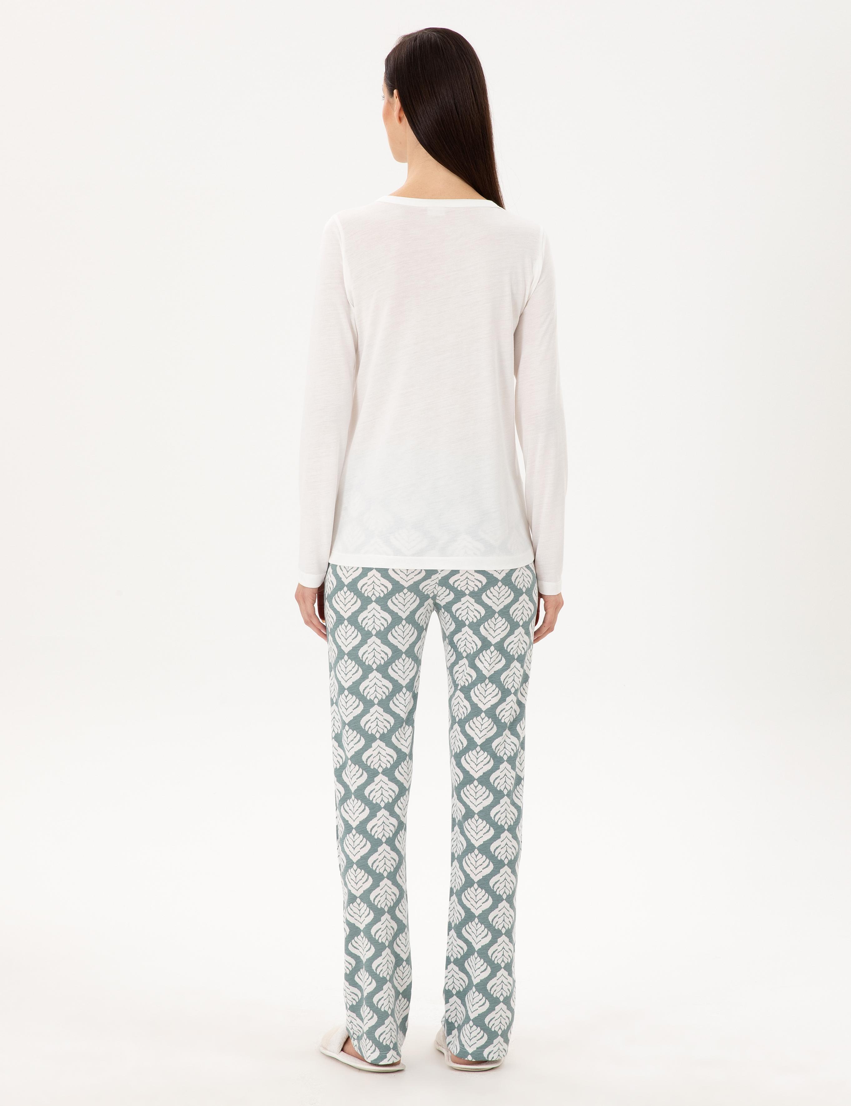 Krem Pijama Takımı