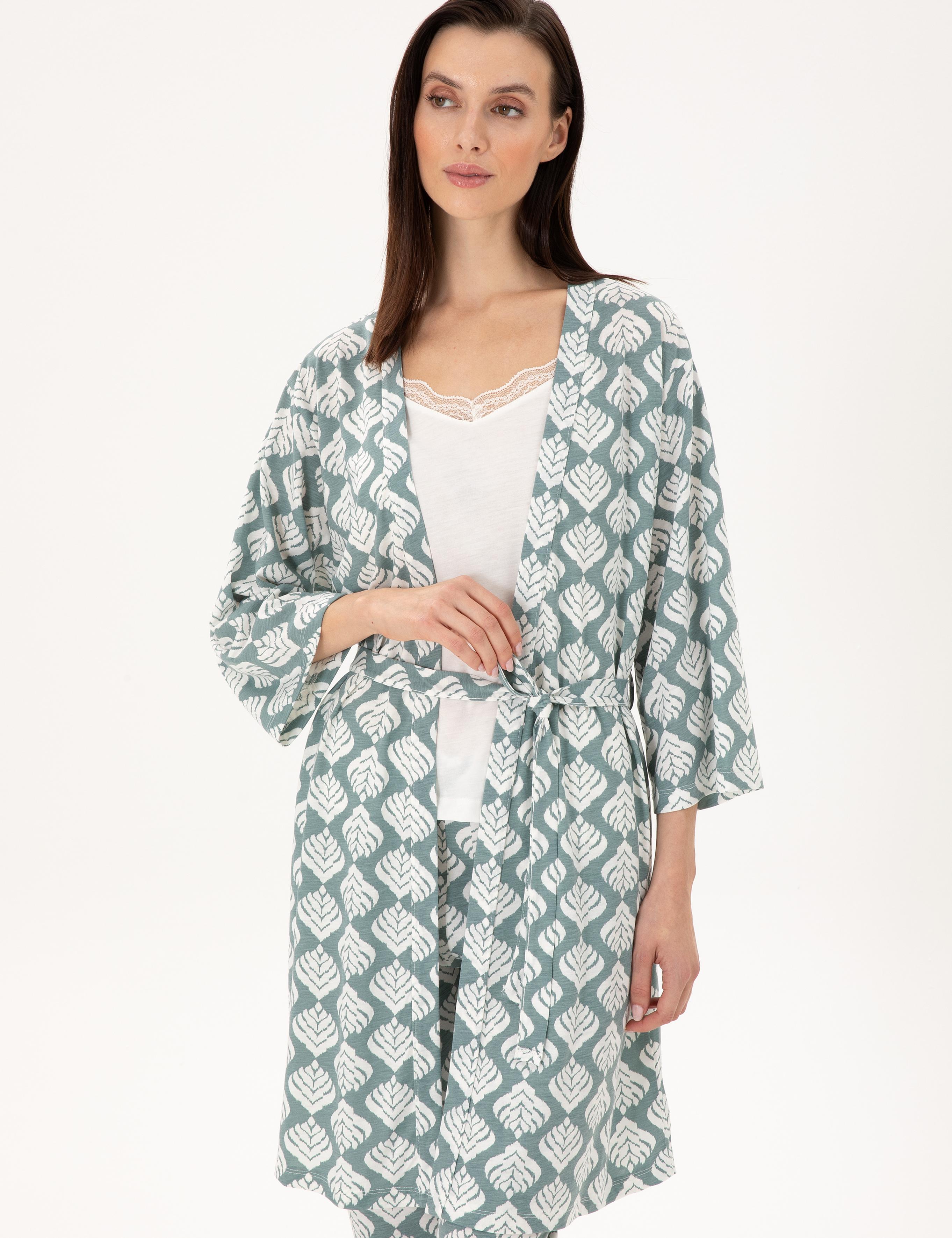 Krem 3'lü Pijama Takımı