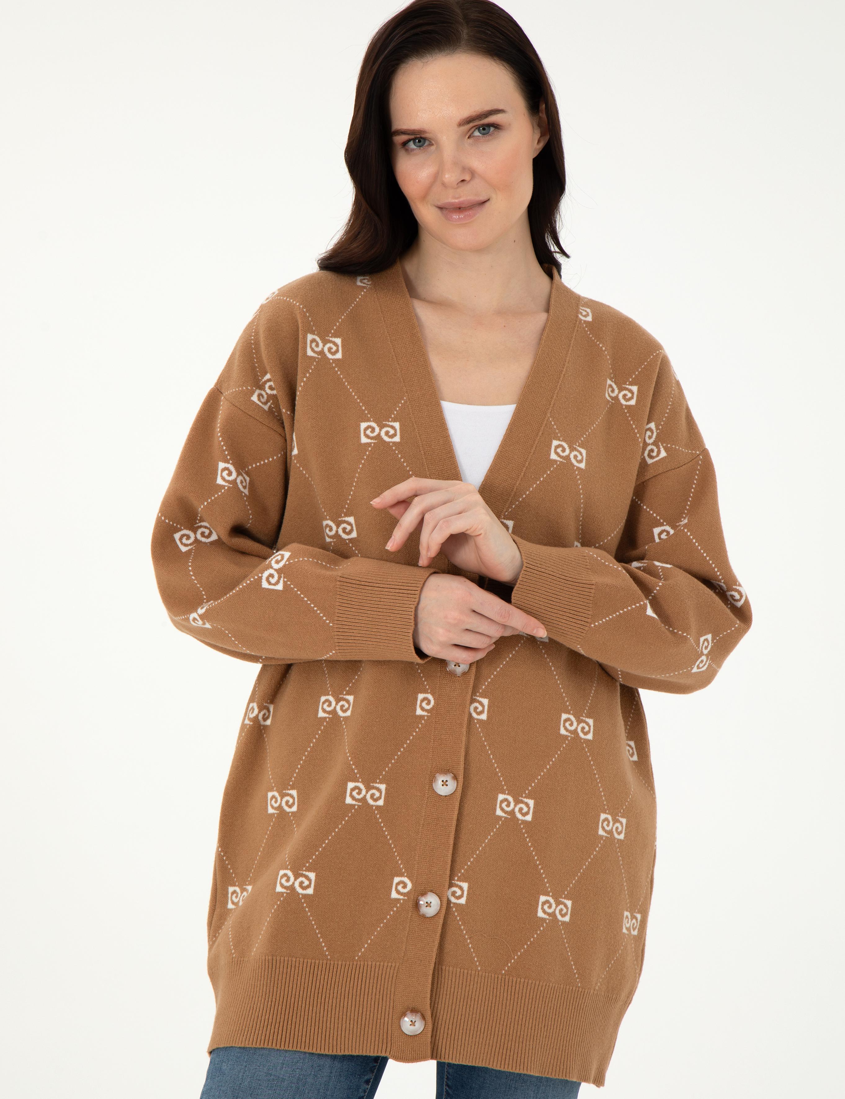 Camel Comfort Fit Triko Hırka