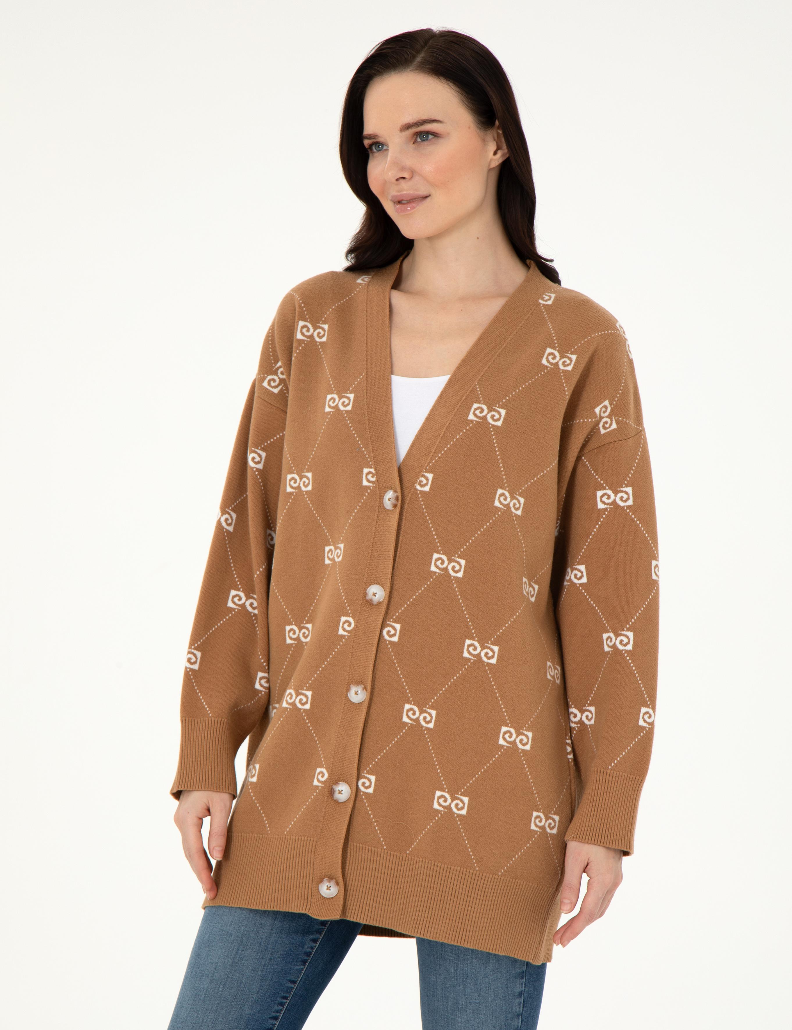 Camel Comfort Fit Triko Hırka