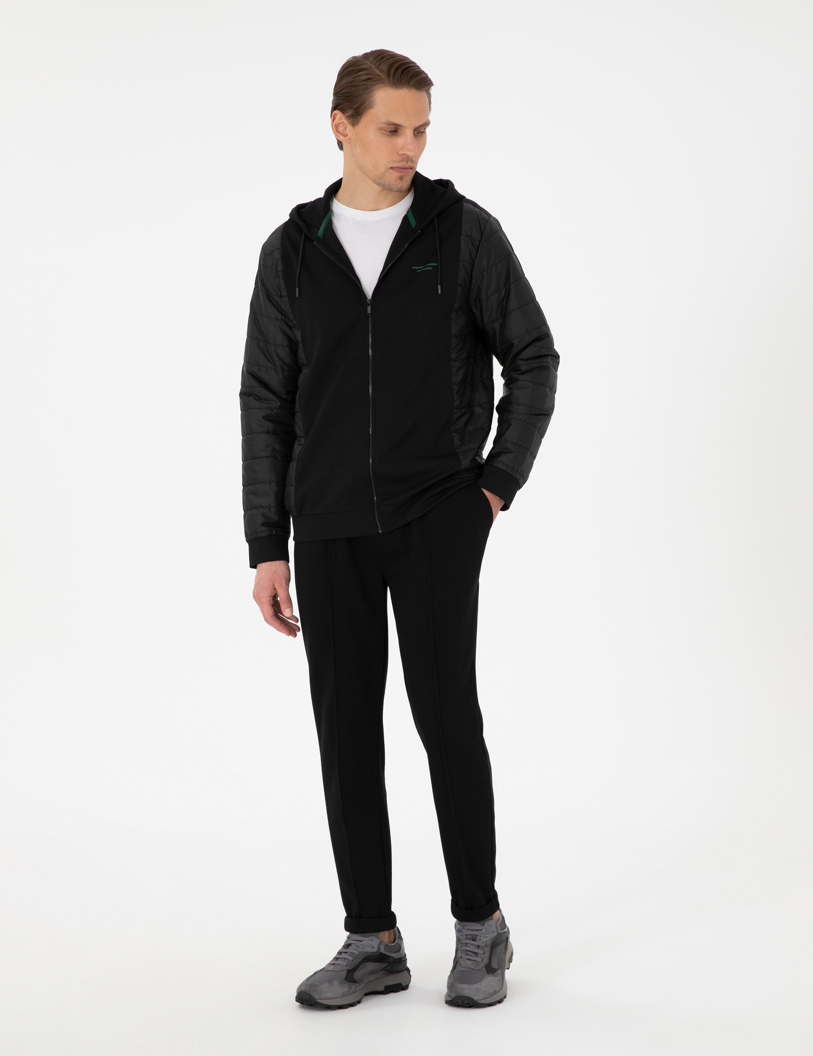 Siyah Slim Fit Eşofman Altı