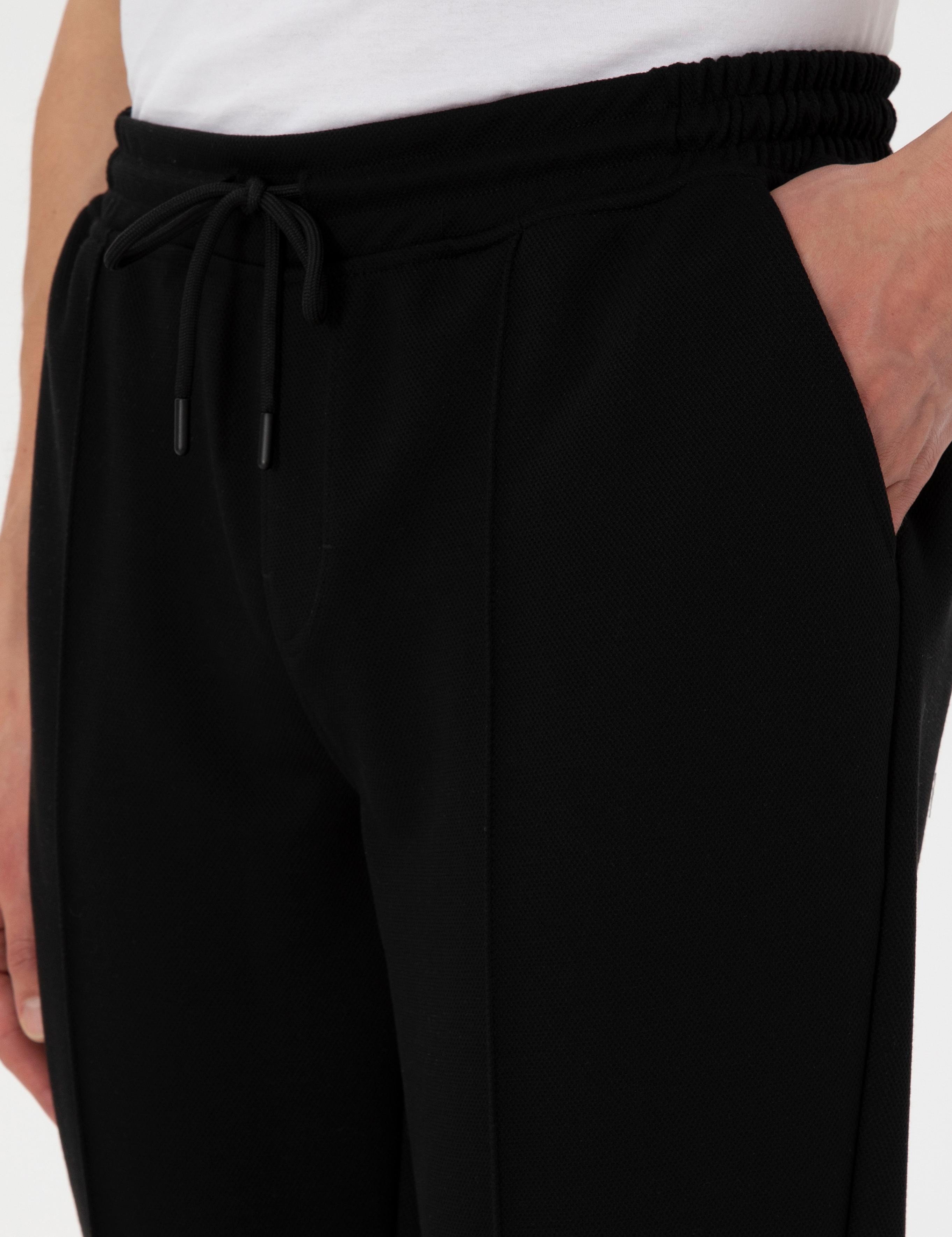Siyah Slim Fit Eşofman Altı