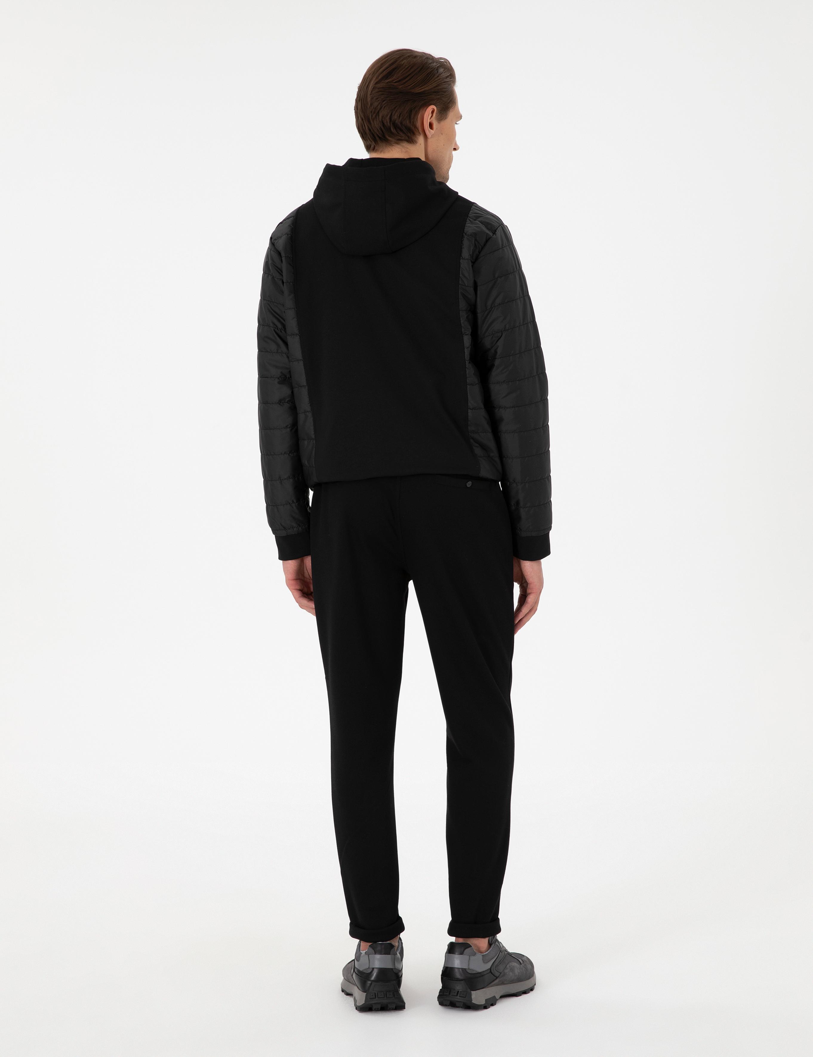 Siyah Slim Fit Eşofman Altı
