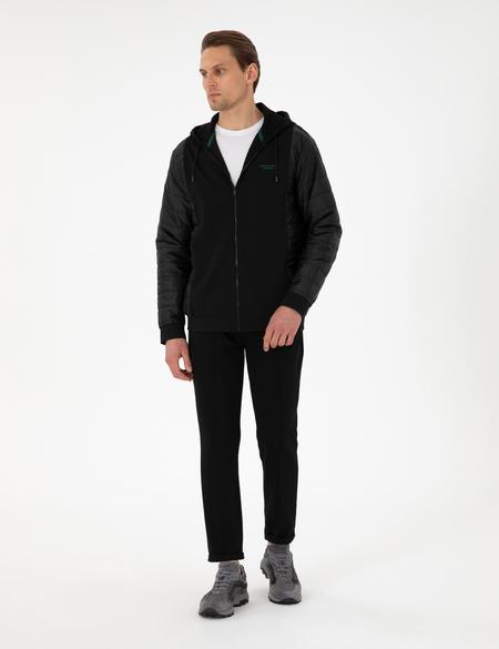 Siyah Slim Fit Eşofman Altı