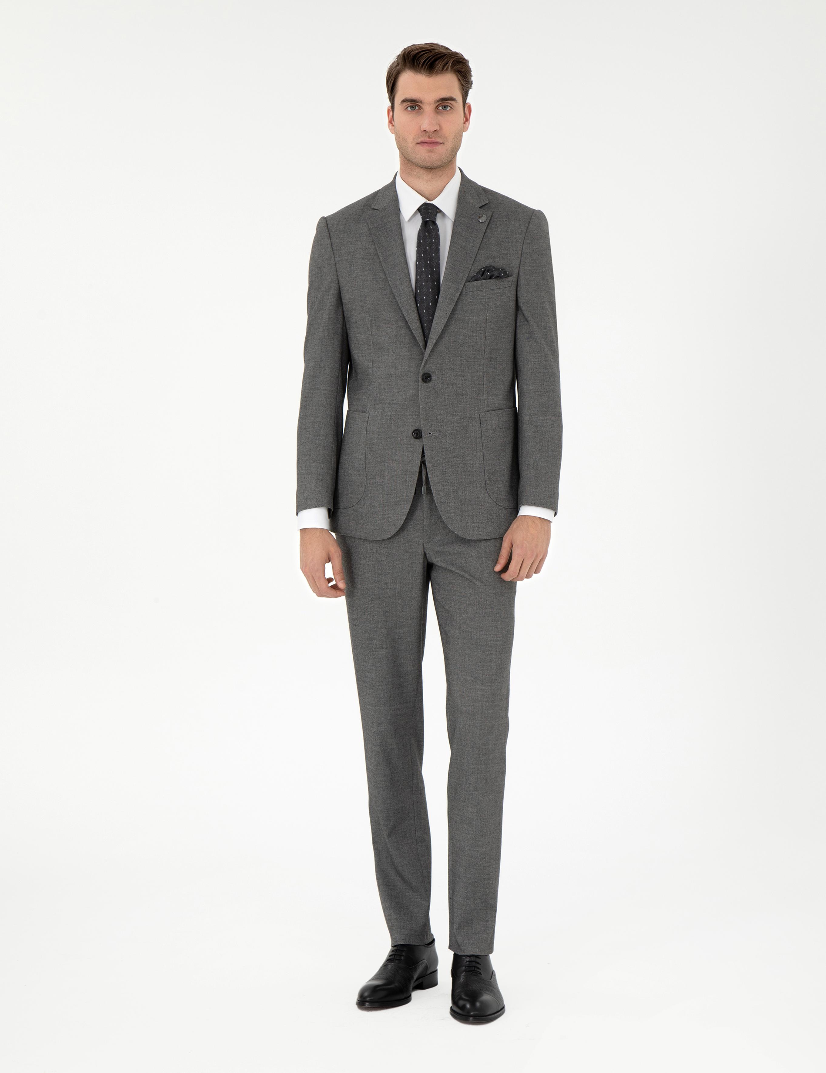 Füme Ex. Slim Fit Takım Elbise
