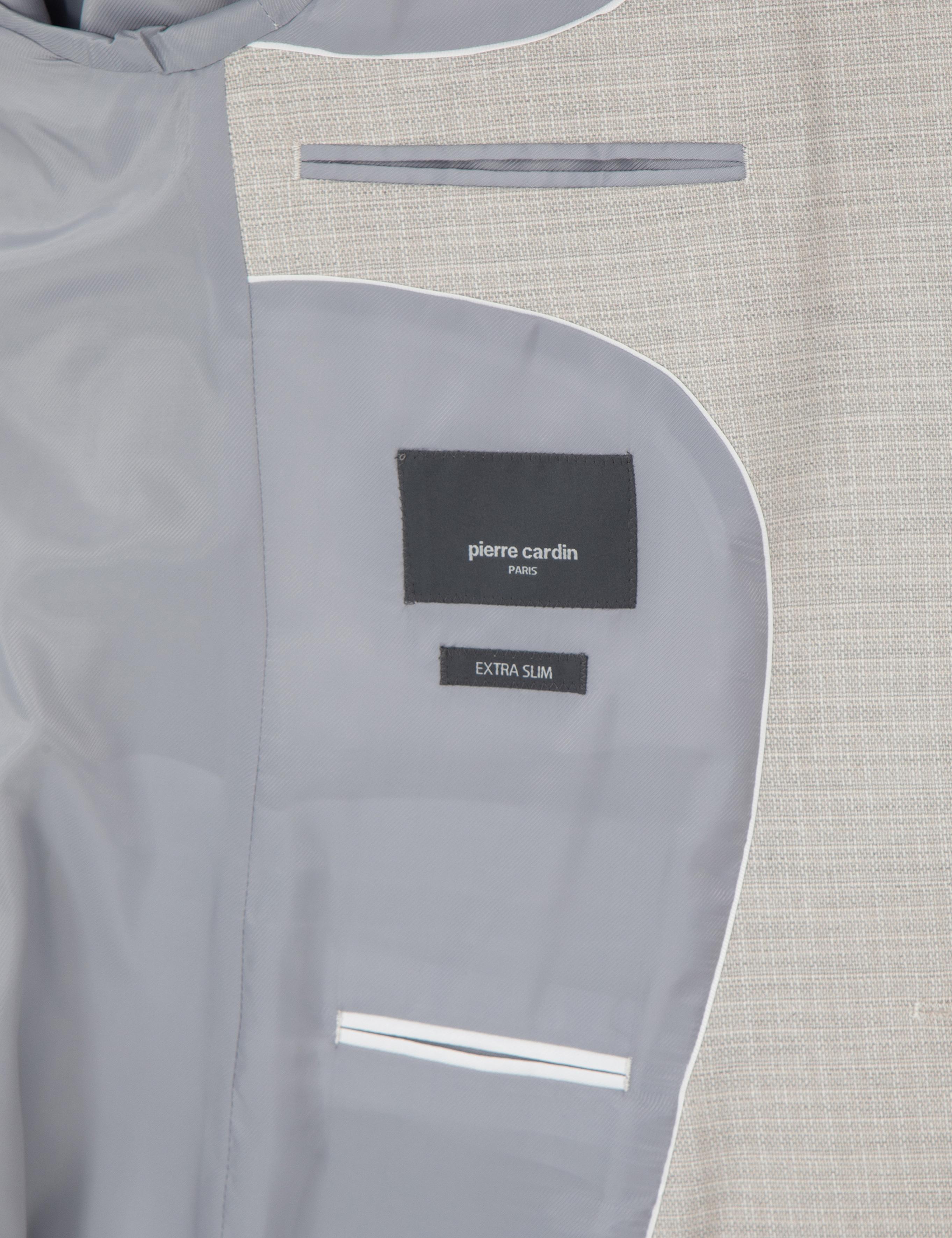 Bej Ex. Slim Fit Yelekli Takım Elbise