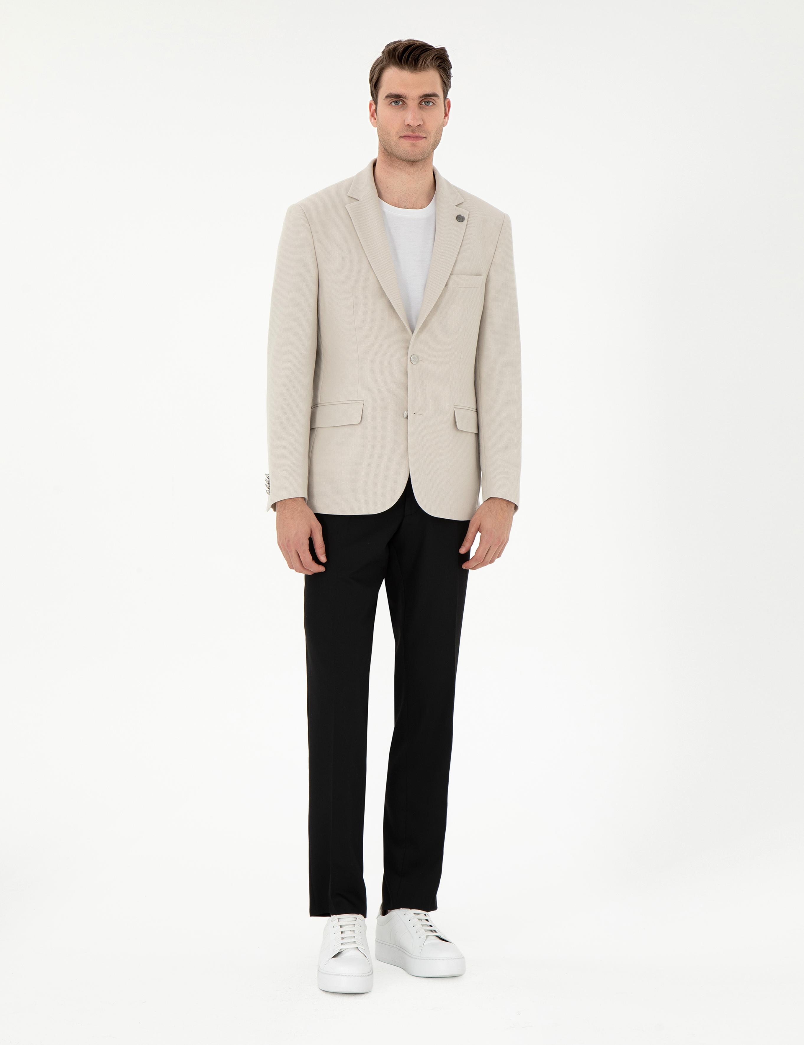 Siyah Slim Fit Kumaş Pantolon