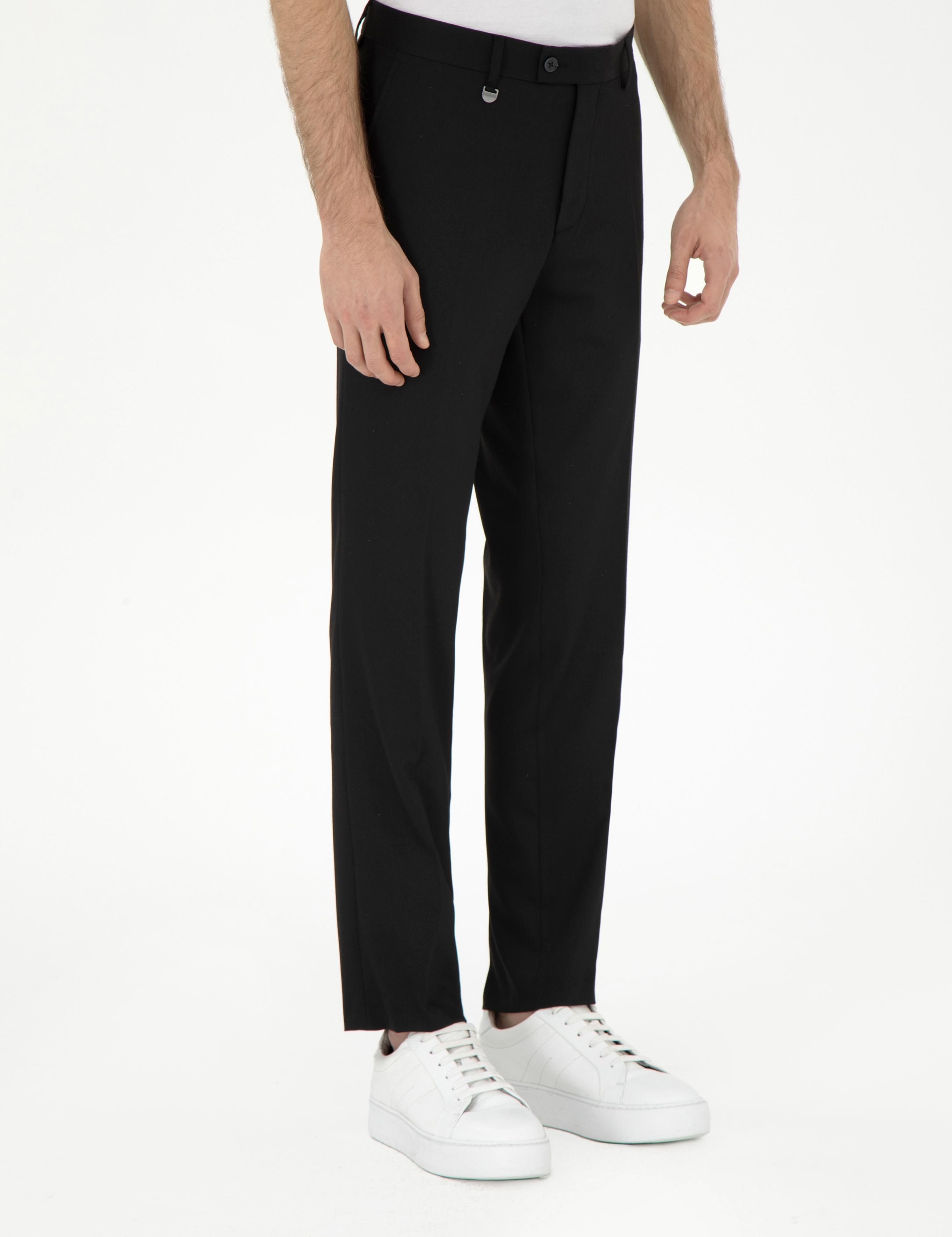 Siyah Slim Fit Kumaş Pantolon