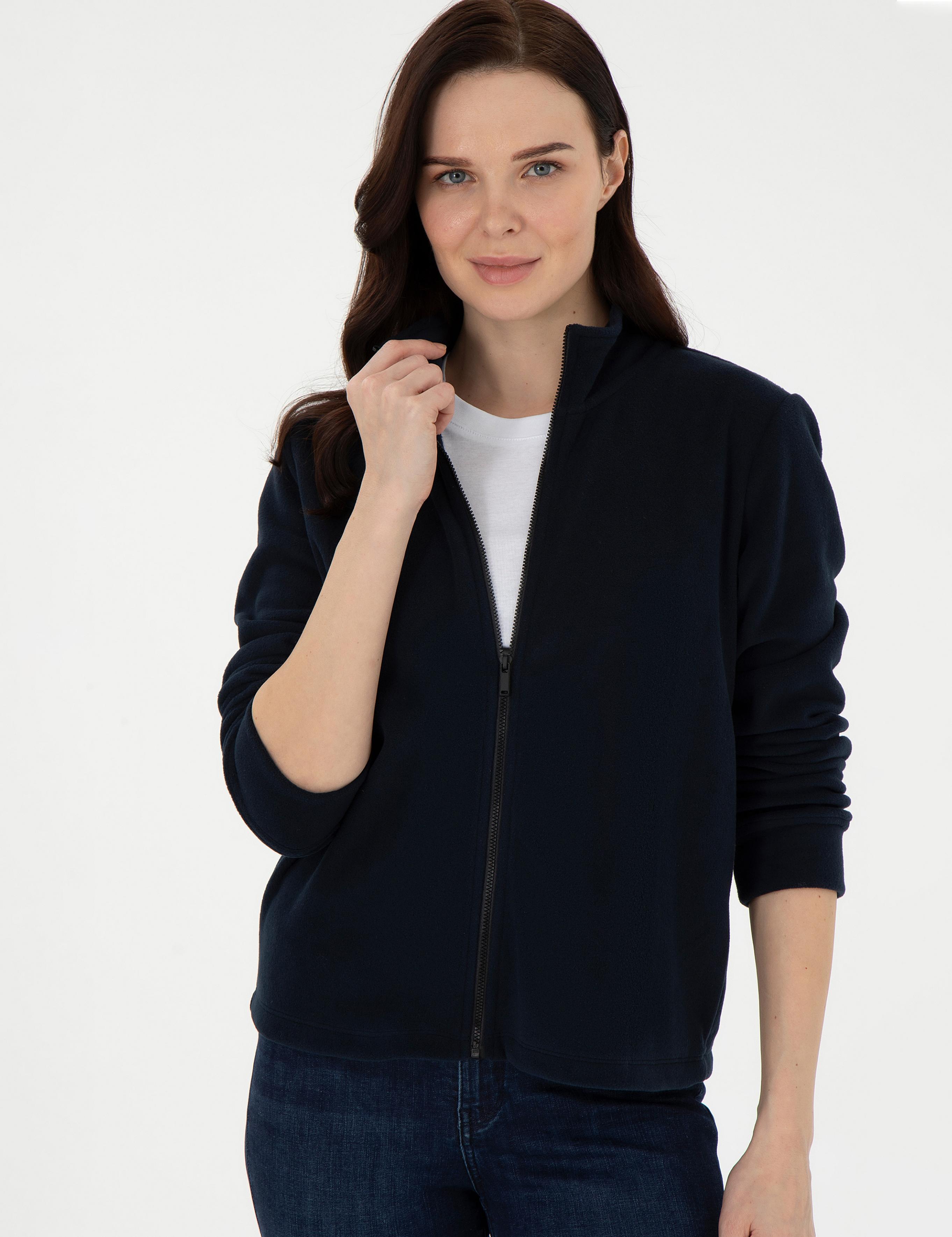 Lacivert Comfort Fit Polar Hırka