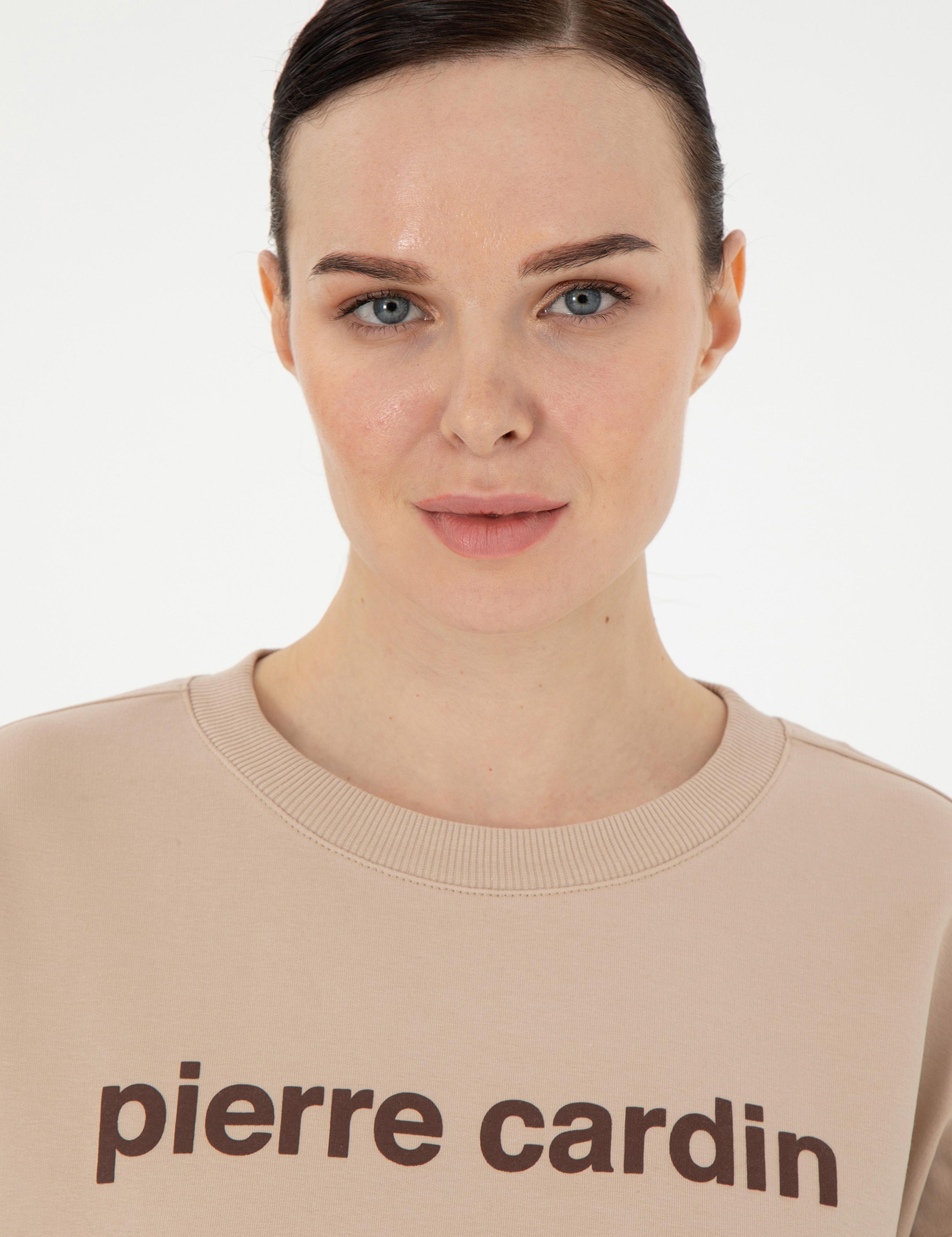 Bej Oversize Sweatshirt