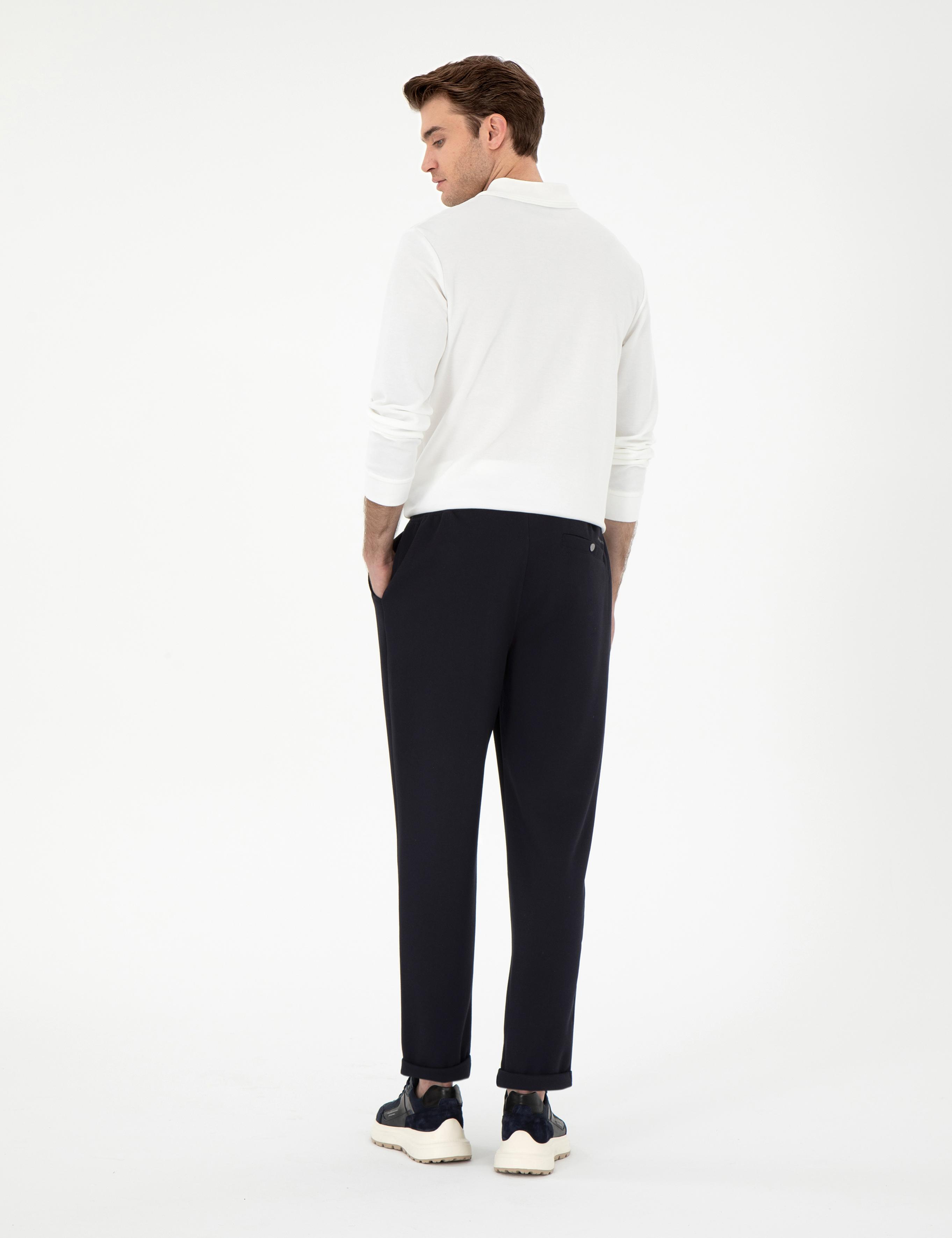 Lacivert Slim Fit Eşofman Altı
