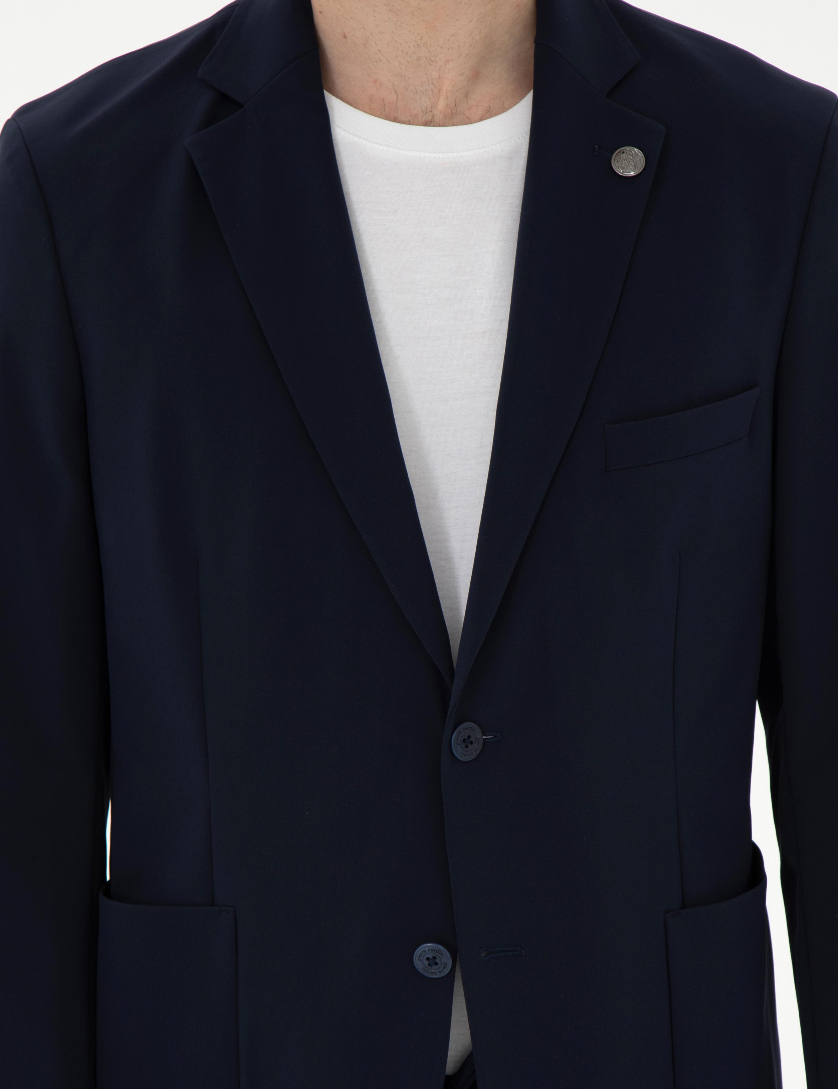 Lacivert Slim Fit Ceket