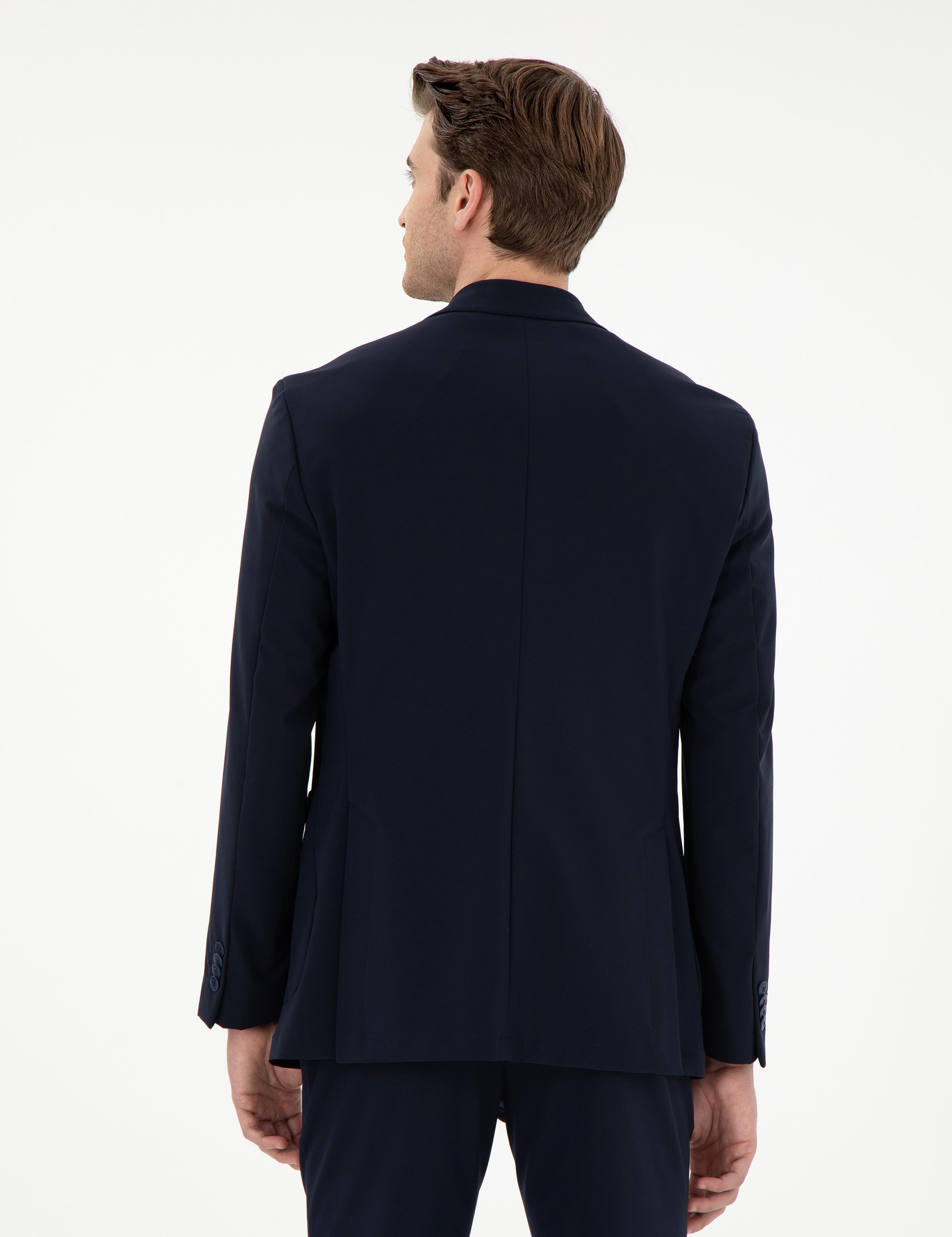 Lacivert Slim Fit Ceket