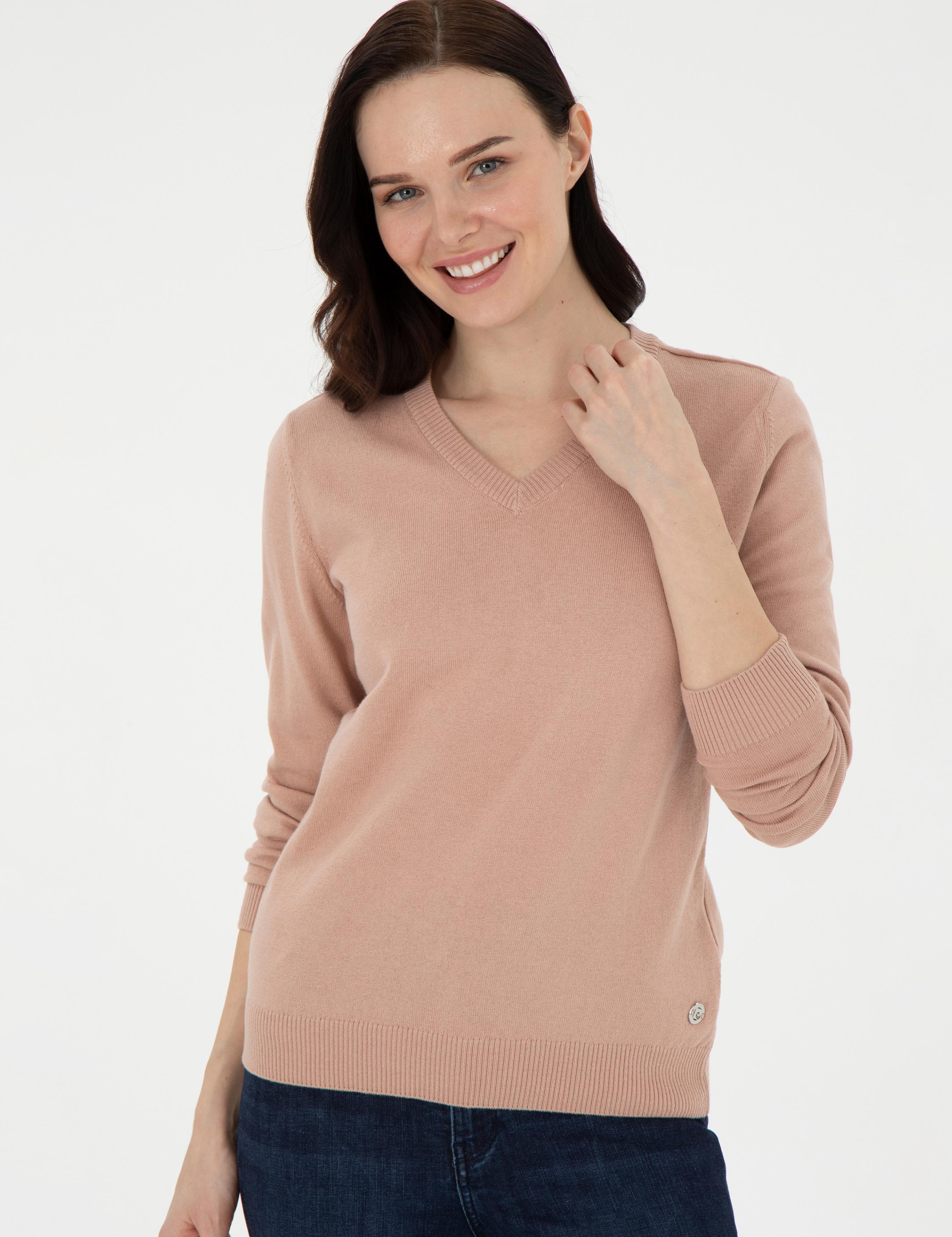 Pudra Slim Fit Basic Kazak