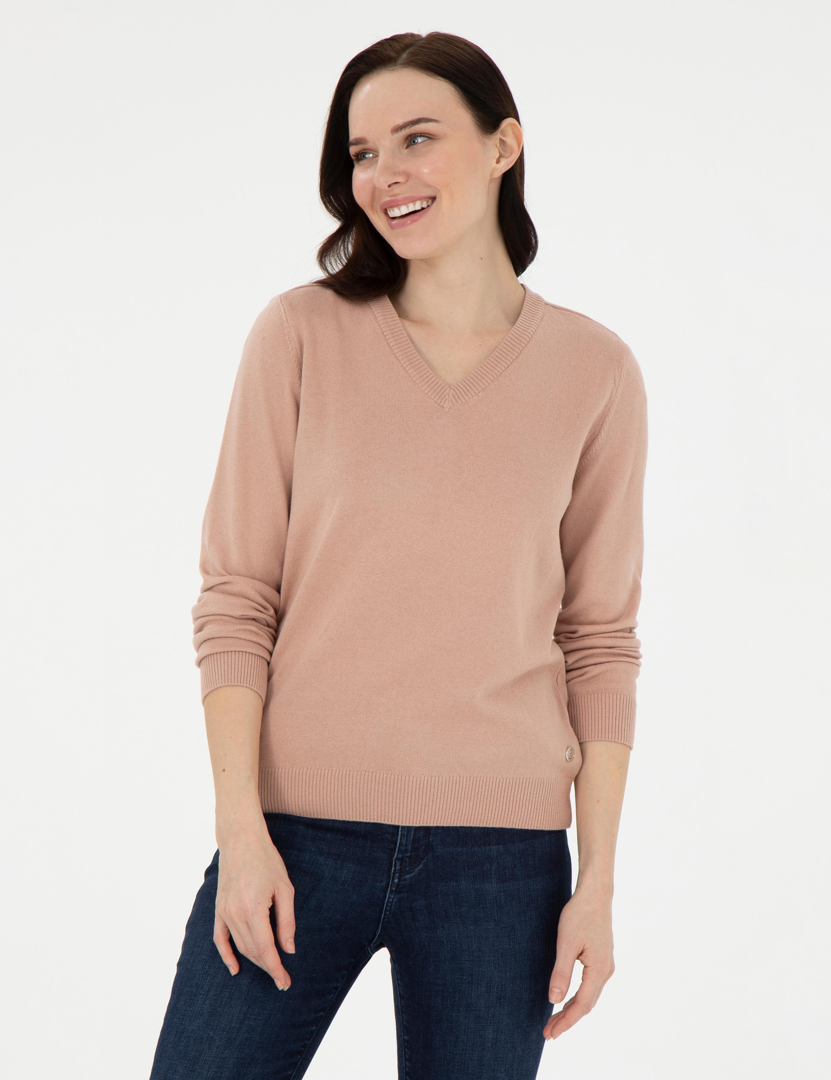 Pudra Slim Fit Basic Kazak