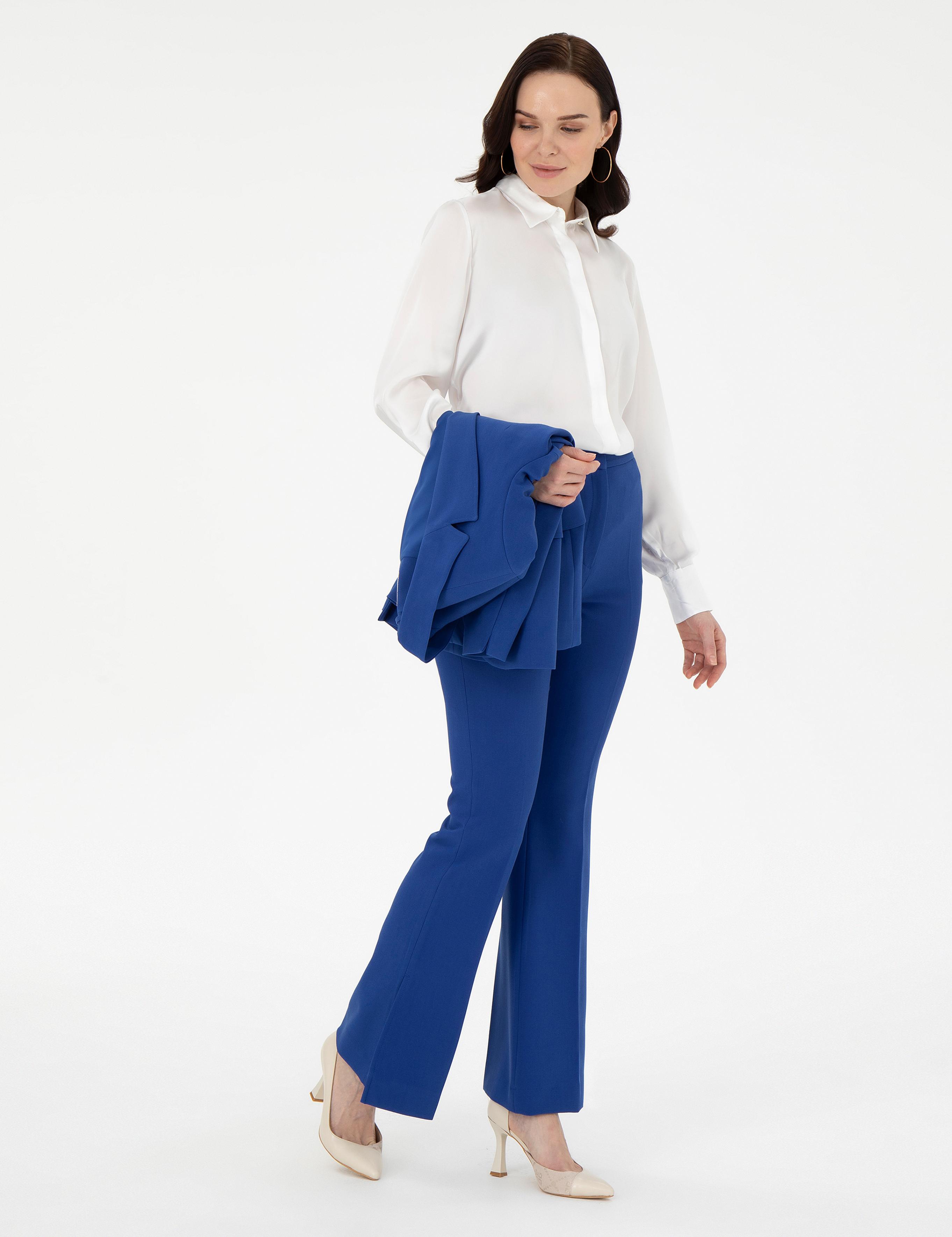 Ekru Comfort Fit Uzun Kollu Gömlek
