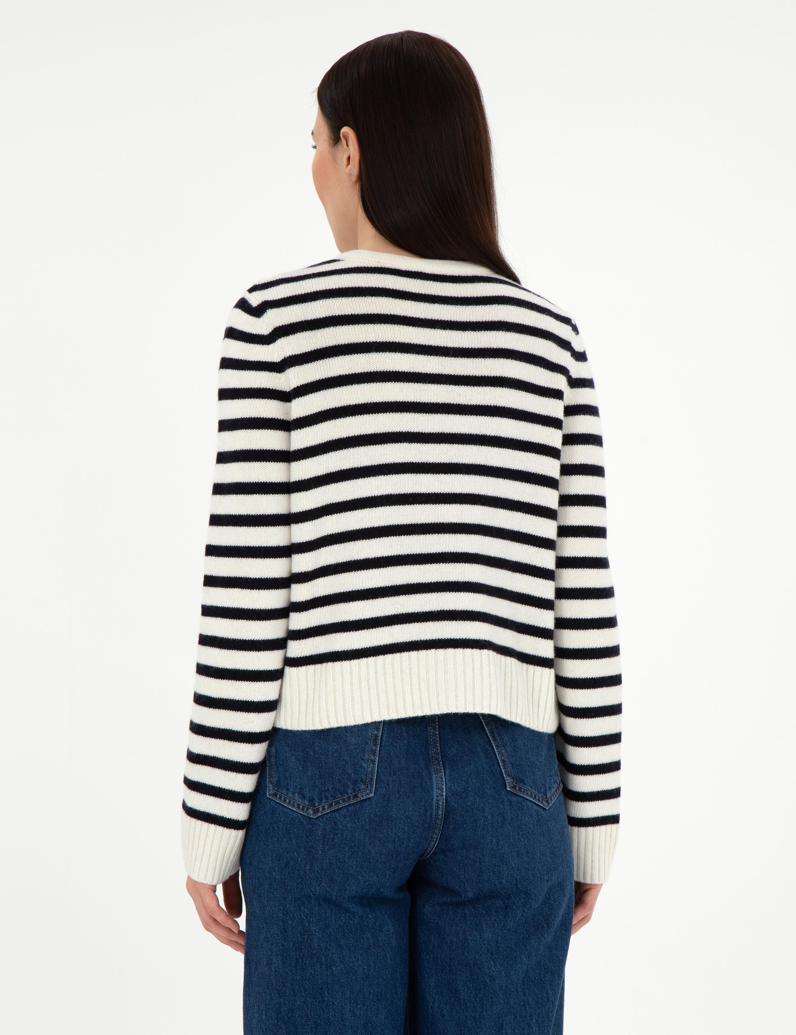 Ekru Crop Top Triko Hırka