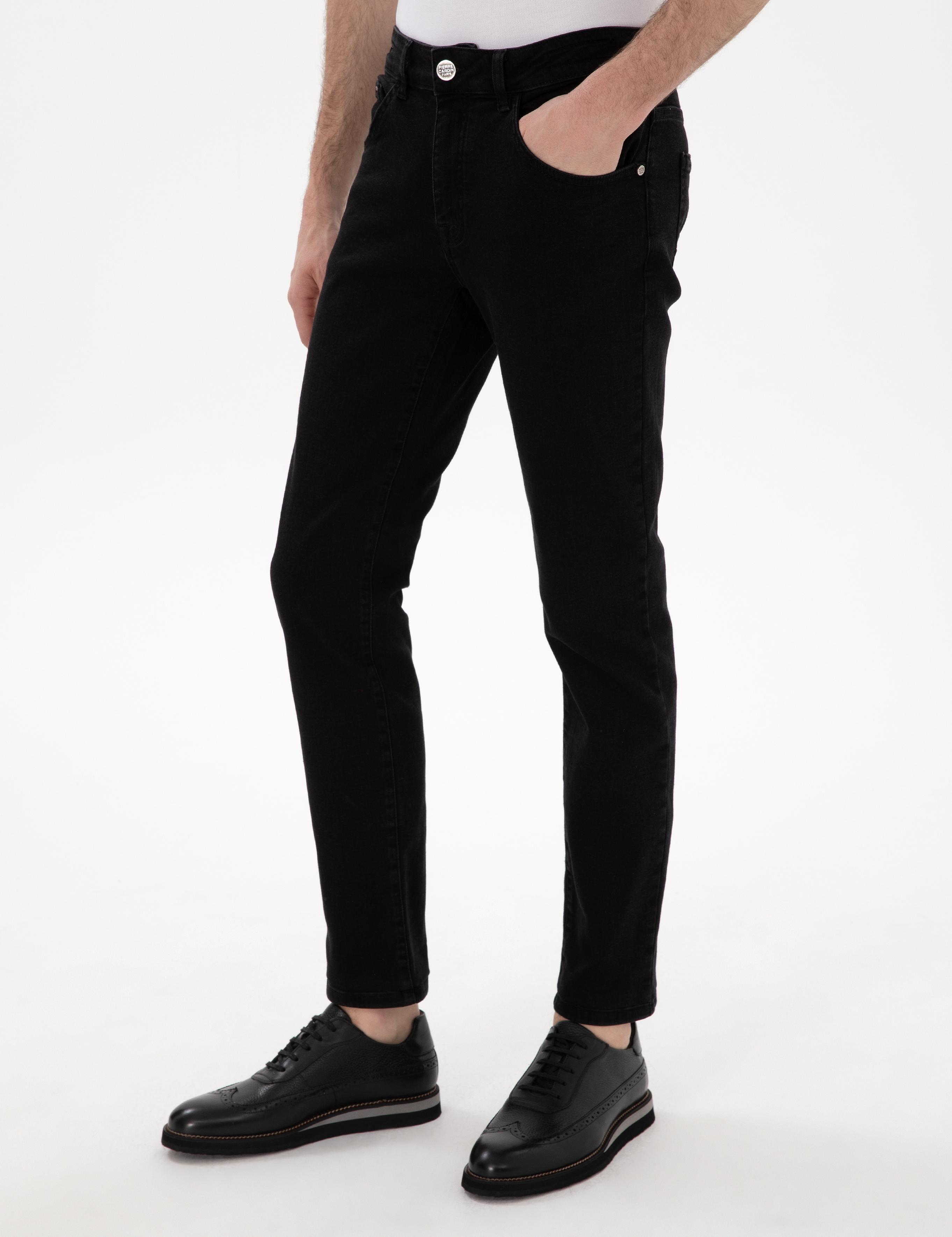 Antrasit Slim Fit Jean Pantolon