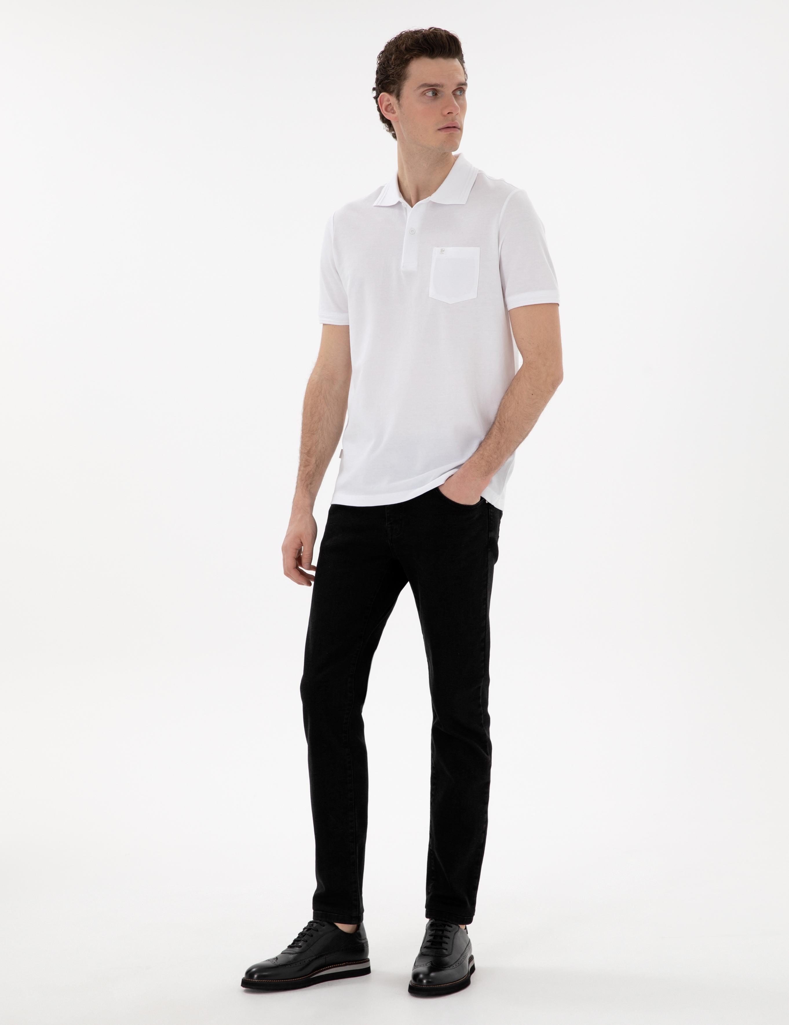 Antrasit Slim Fit Jean Pantolon