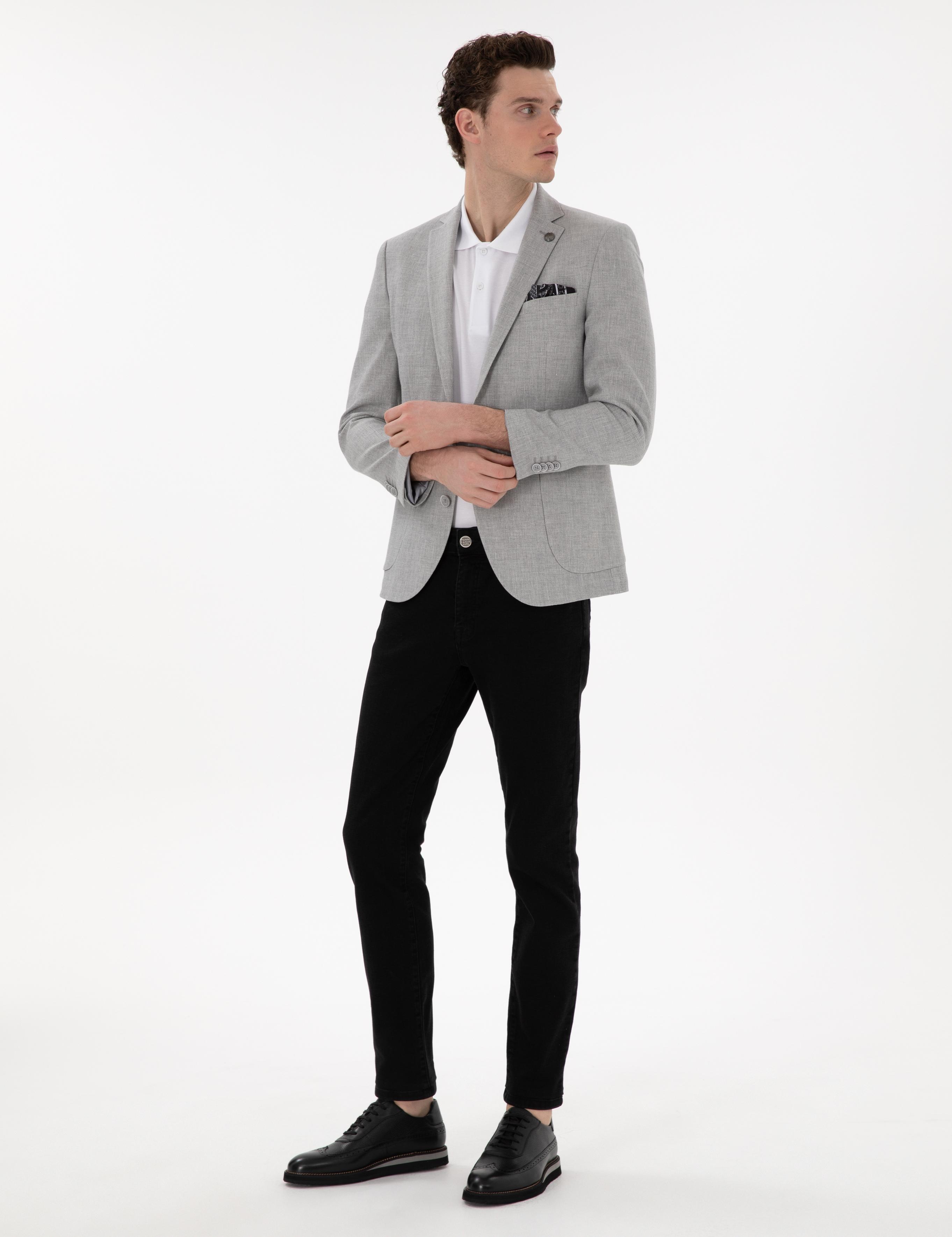 Gri Ex. Slim Fit Ceket