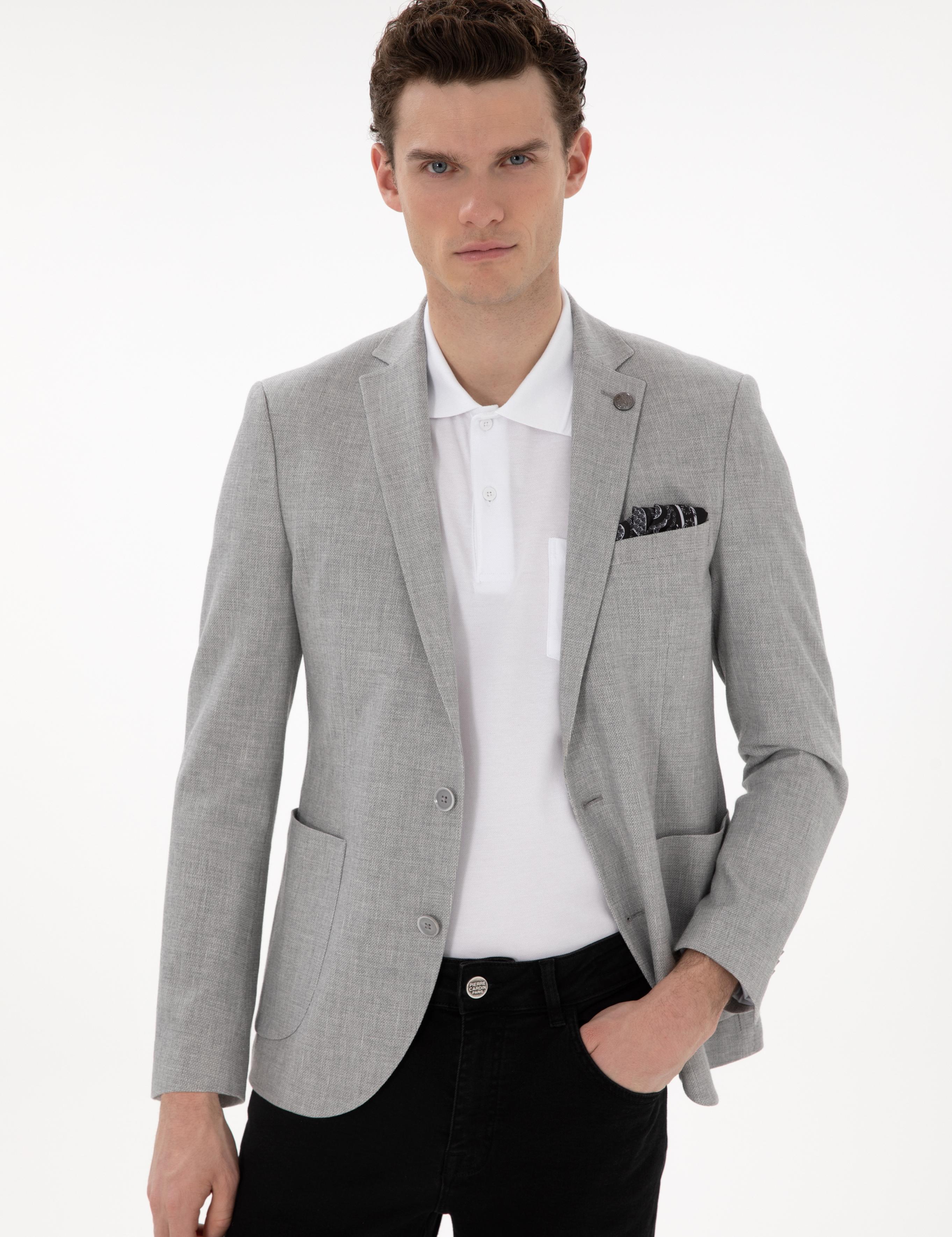 Gri Ex. Slim Fit Ceket