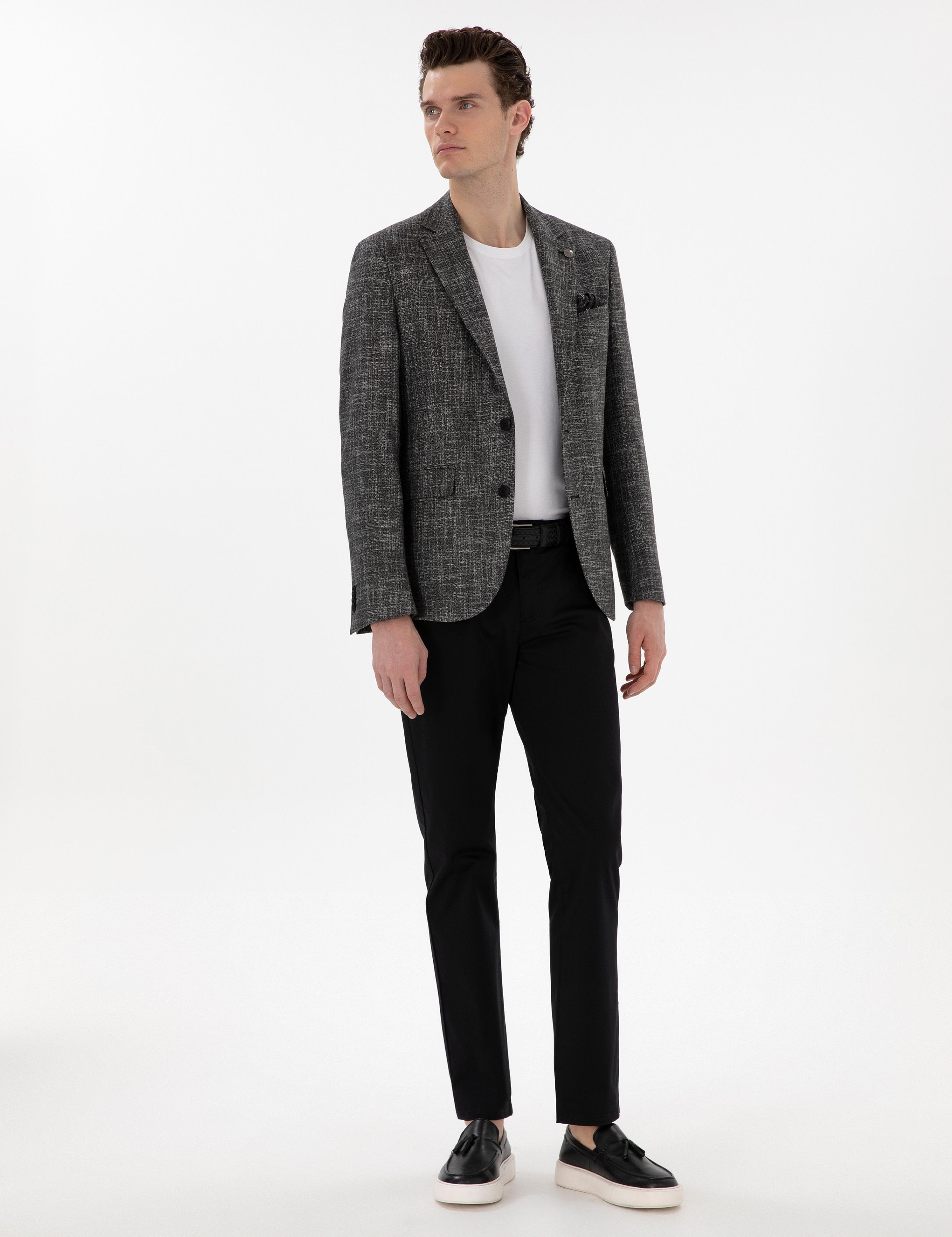 Siyah Slim Fit Ceket