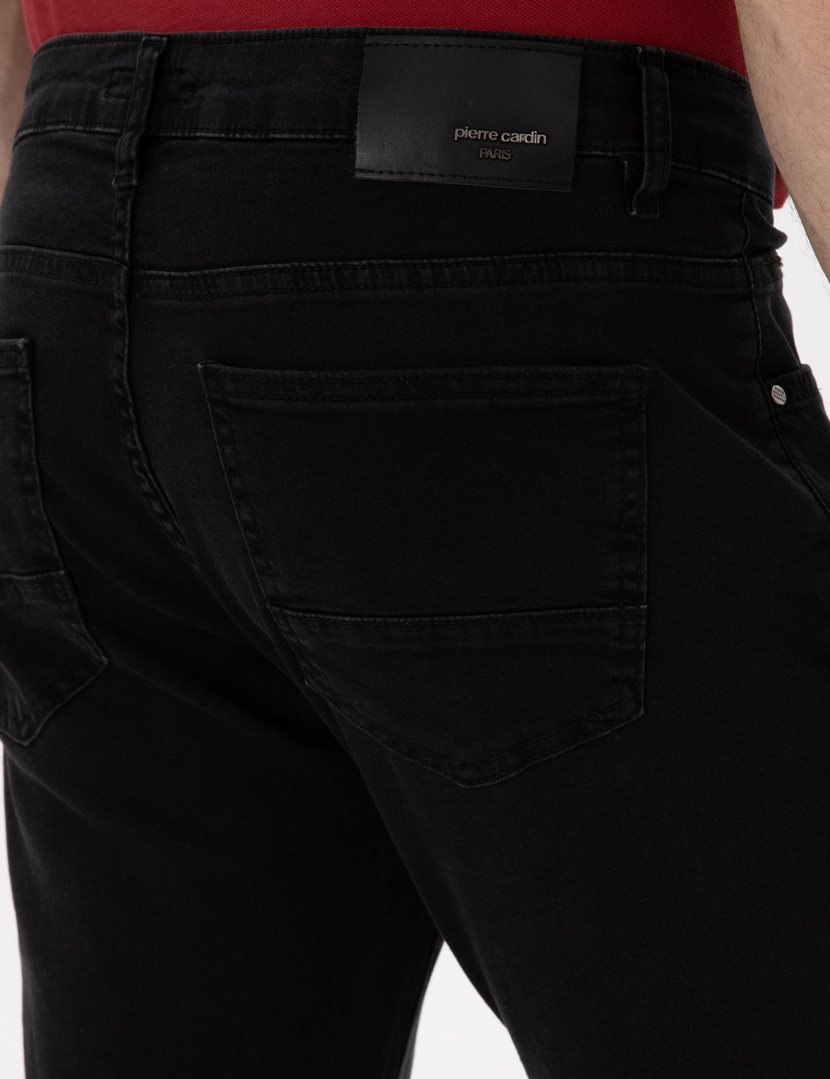 Siyah Straight Fit Jean Pantolon
