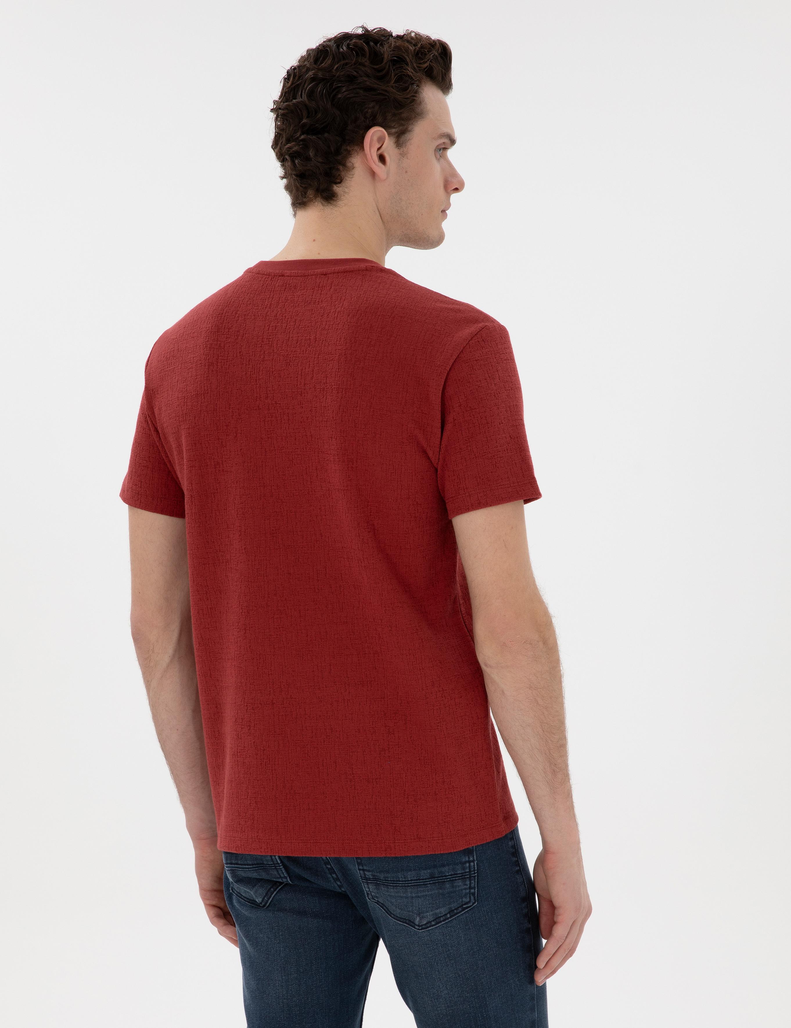 Nar Çiçeği Slim Fit Tişört
