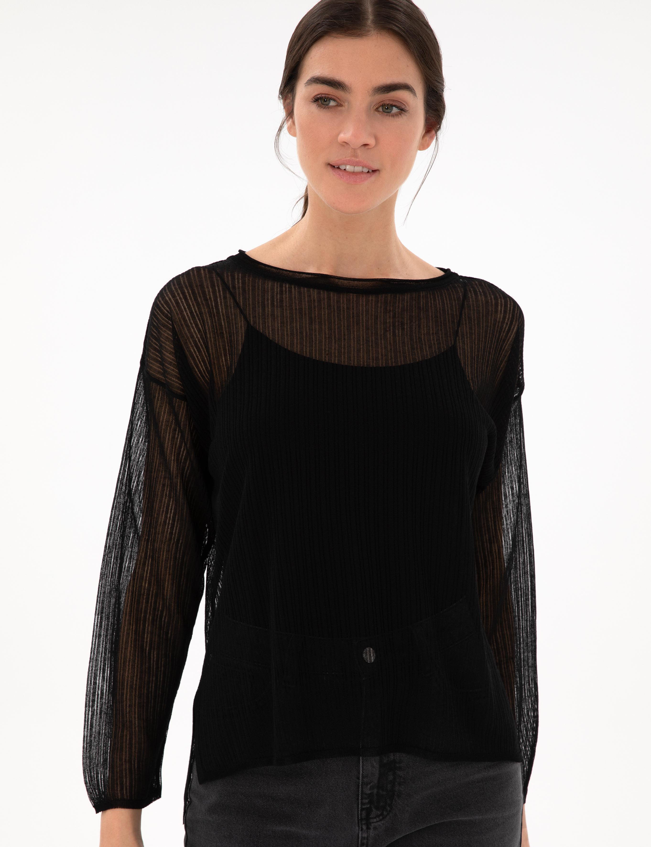 Siyah Oversize Kazak