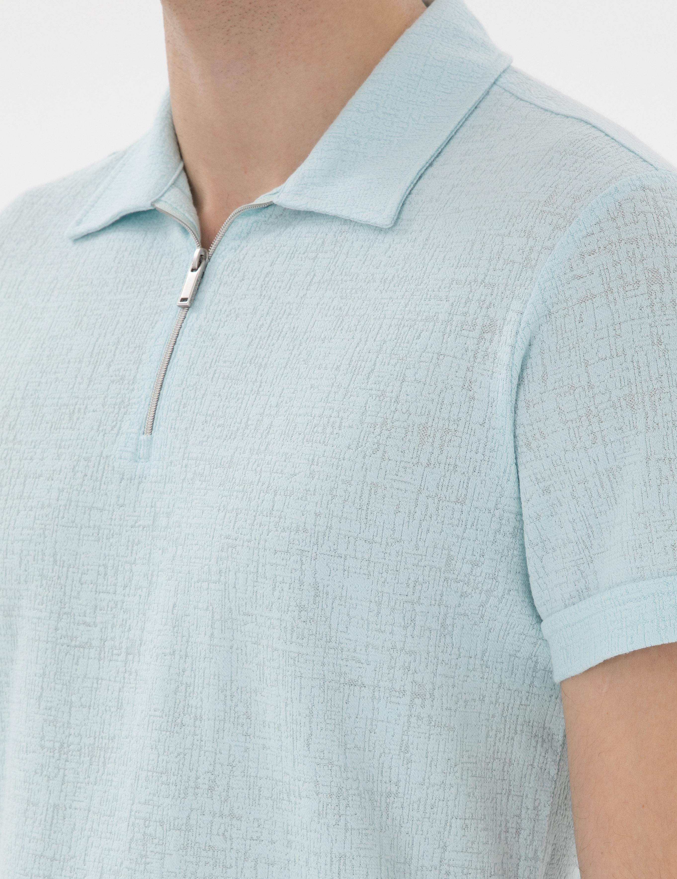 Su Yeşili Slim Fit Tişört