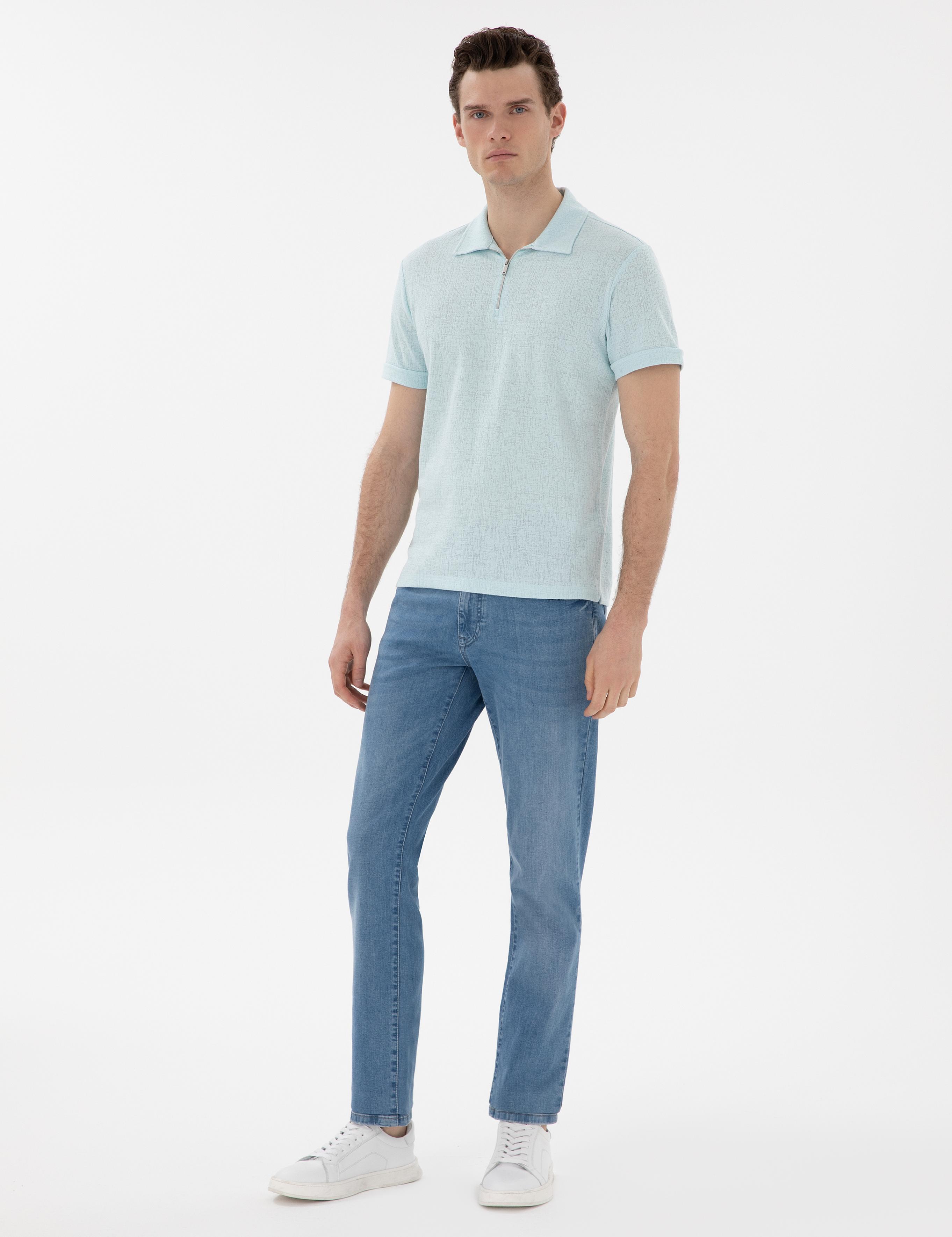 Su Yeşili Slim Fit Tişört