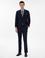 Lacivert Slim Fit %100 Yün Ekose Takım Elbise