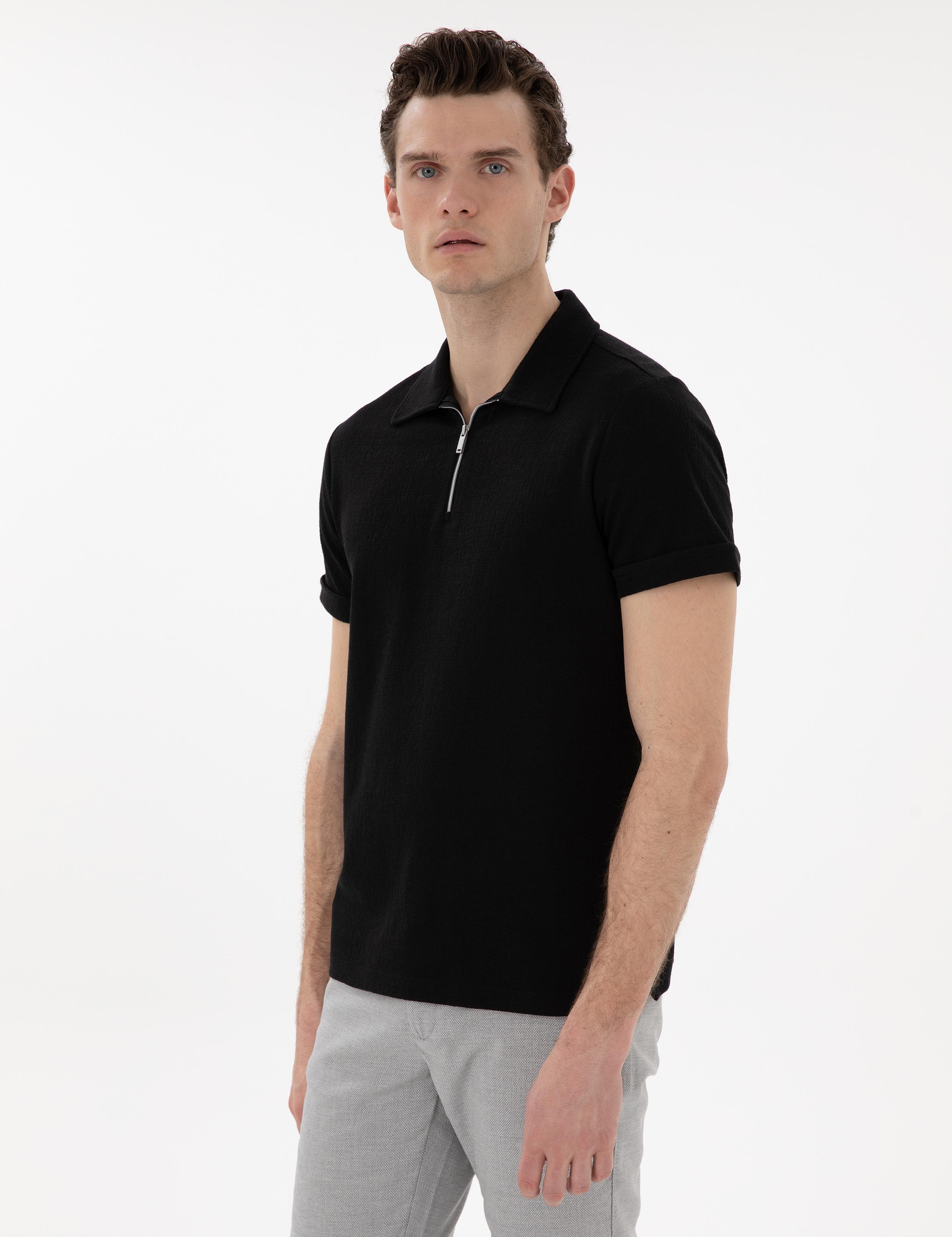Siyah Slim Fit Tişört