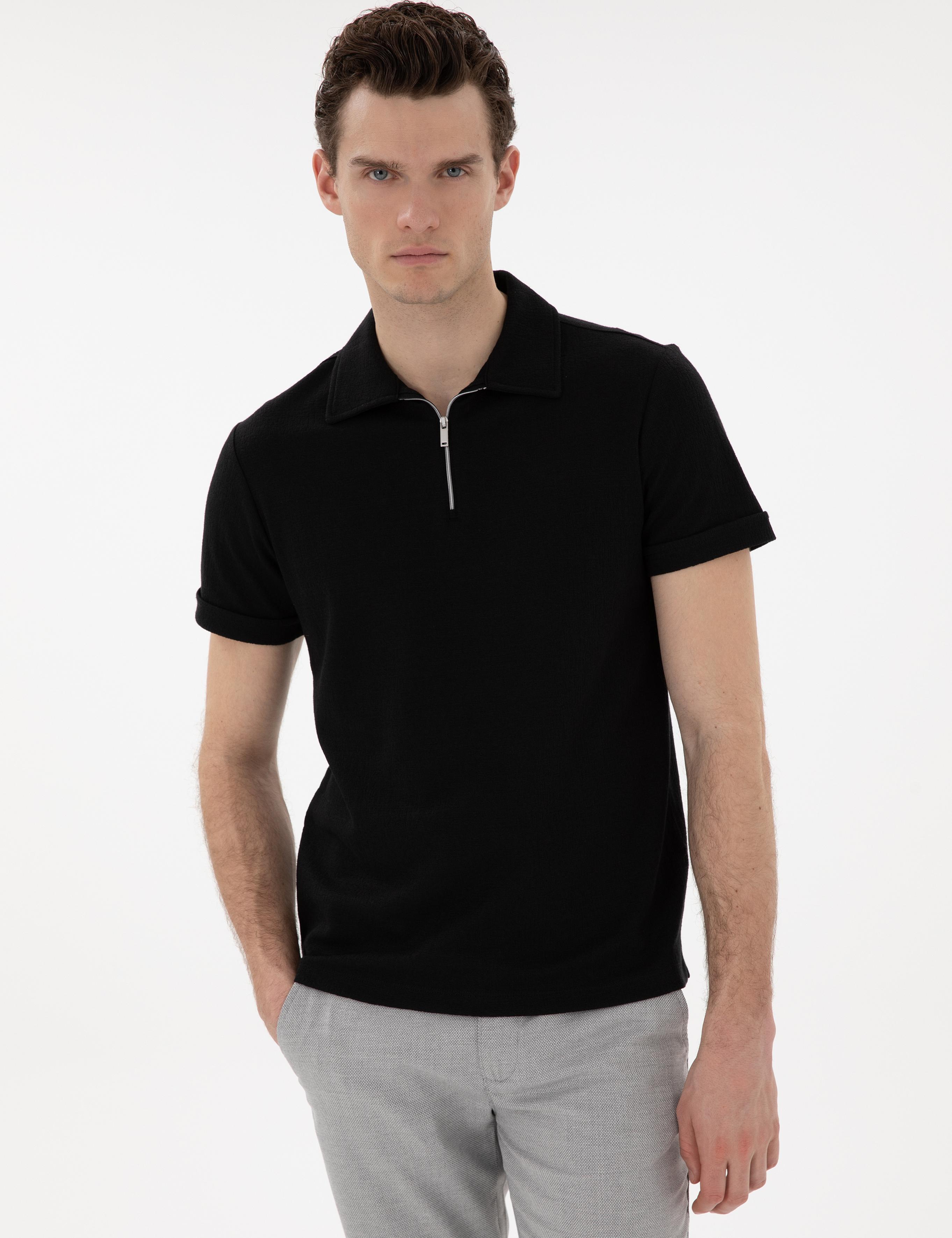 Siyah Slim Fit Tişört