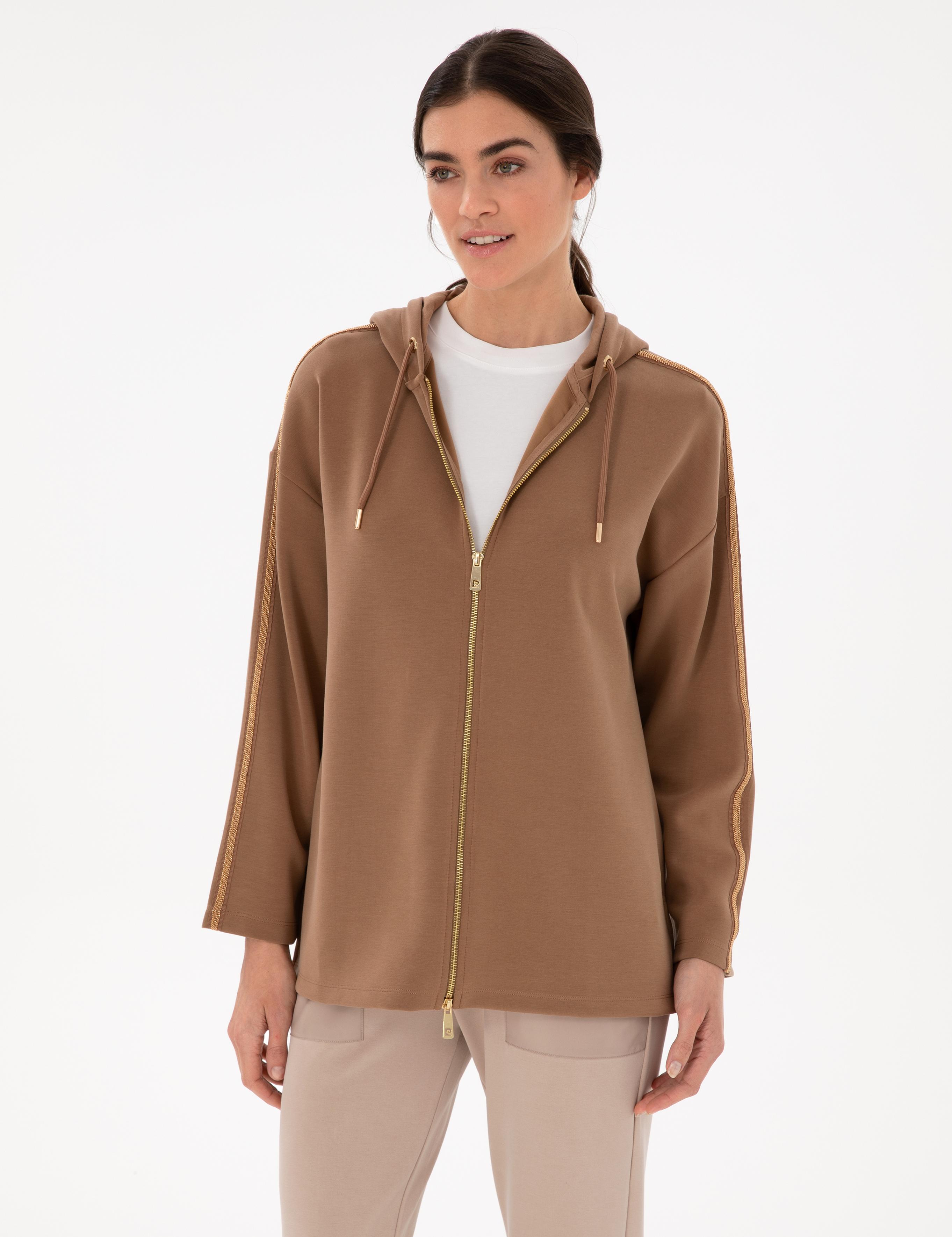 Kahverengi Comfort Fit Örme Hırka